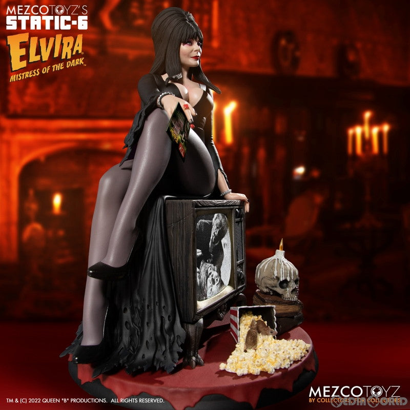 【新品即納】[FIG] スタティック6 エルヴァイラ Elvira Mistress of the Dark エルヴァイラ 1/6 スタチュー 完成品 フィギュア メズコトイズ(20230831)