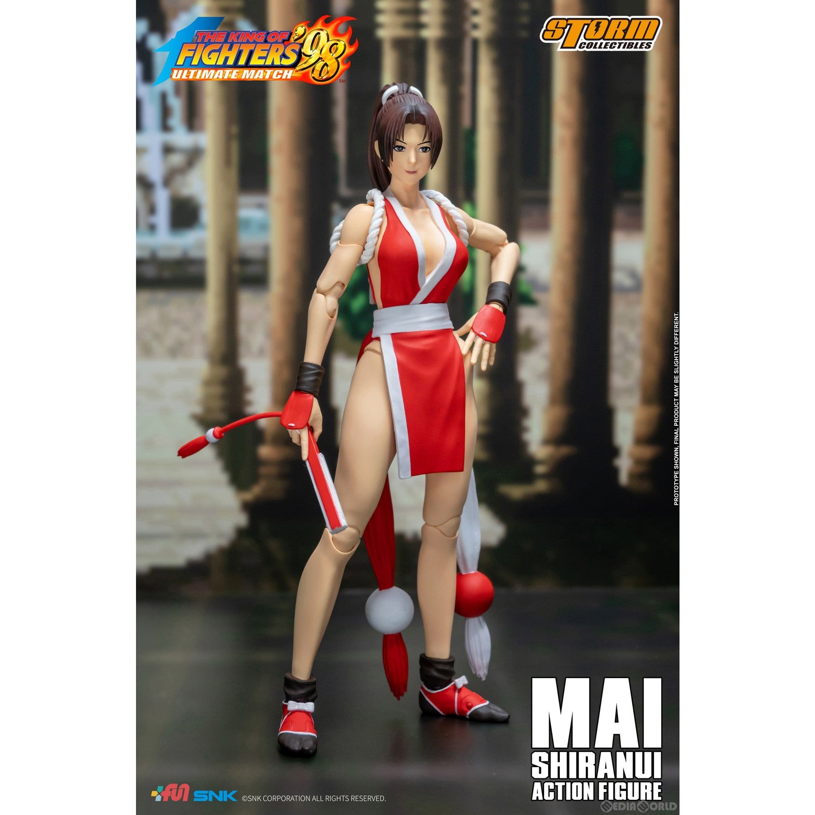 【新品即納】[FIG] 不知火舞(しらぬいまい) THE KING OF FIGHTERS '98 ULTIMATE MATCH(ザ・キング・オブ・ファイターズ98 アルティメットマッチ) アクションフィギュア(SKKF07) ストームコレクティブルズ(20230630)