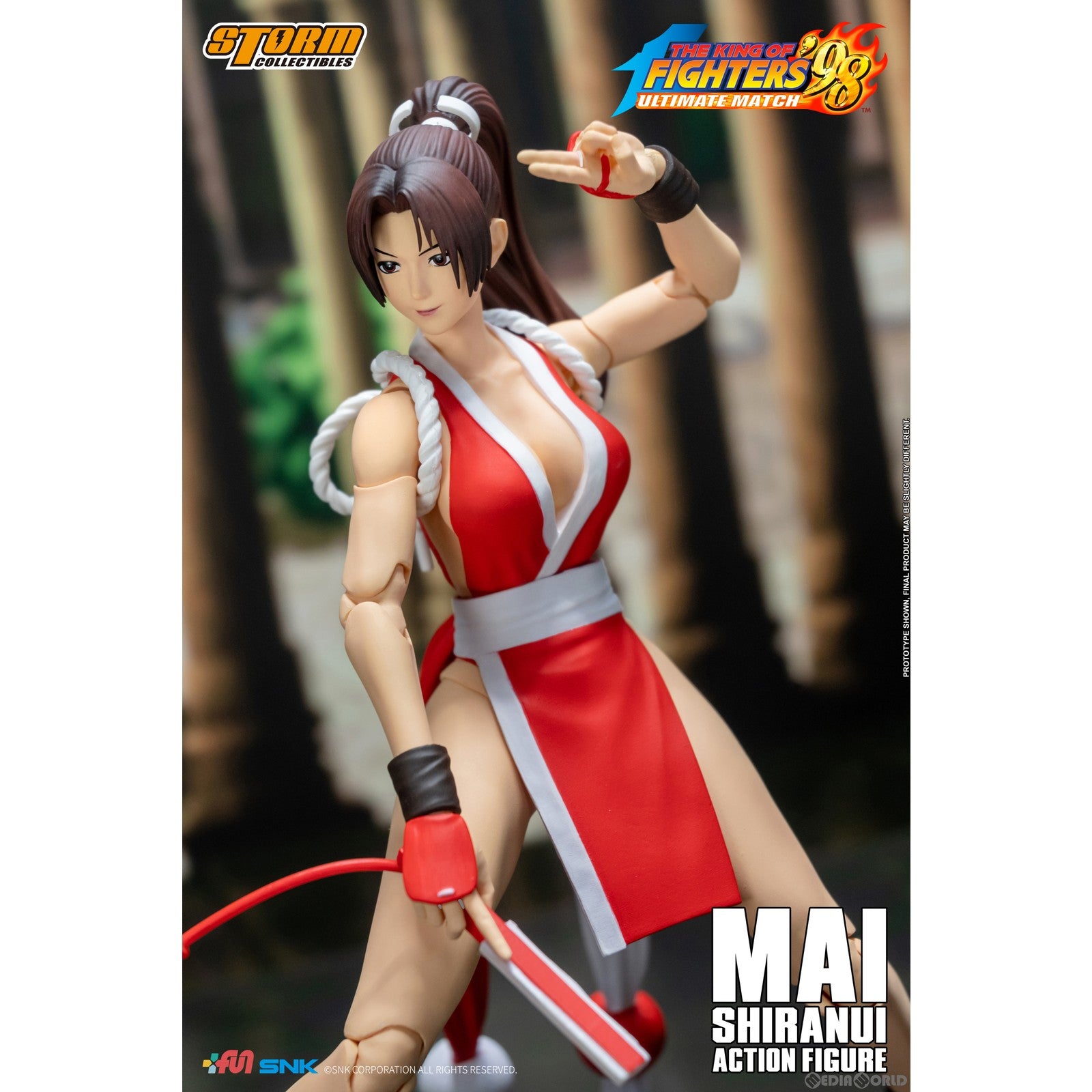 【新品即納】[FIG] 不知火舞(しらぬいまい) THE KING OF FIGHTERS '98 ULTIMATE MATCH(ザ・キング・オブ・ファイターズ98 アルティメットマッチ) アクションフィギュア(SKKF07) ストームコレクティブルズ(20230630)