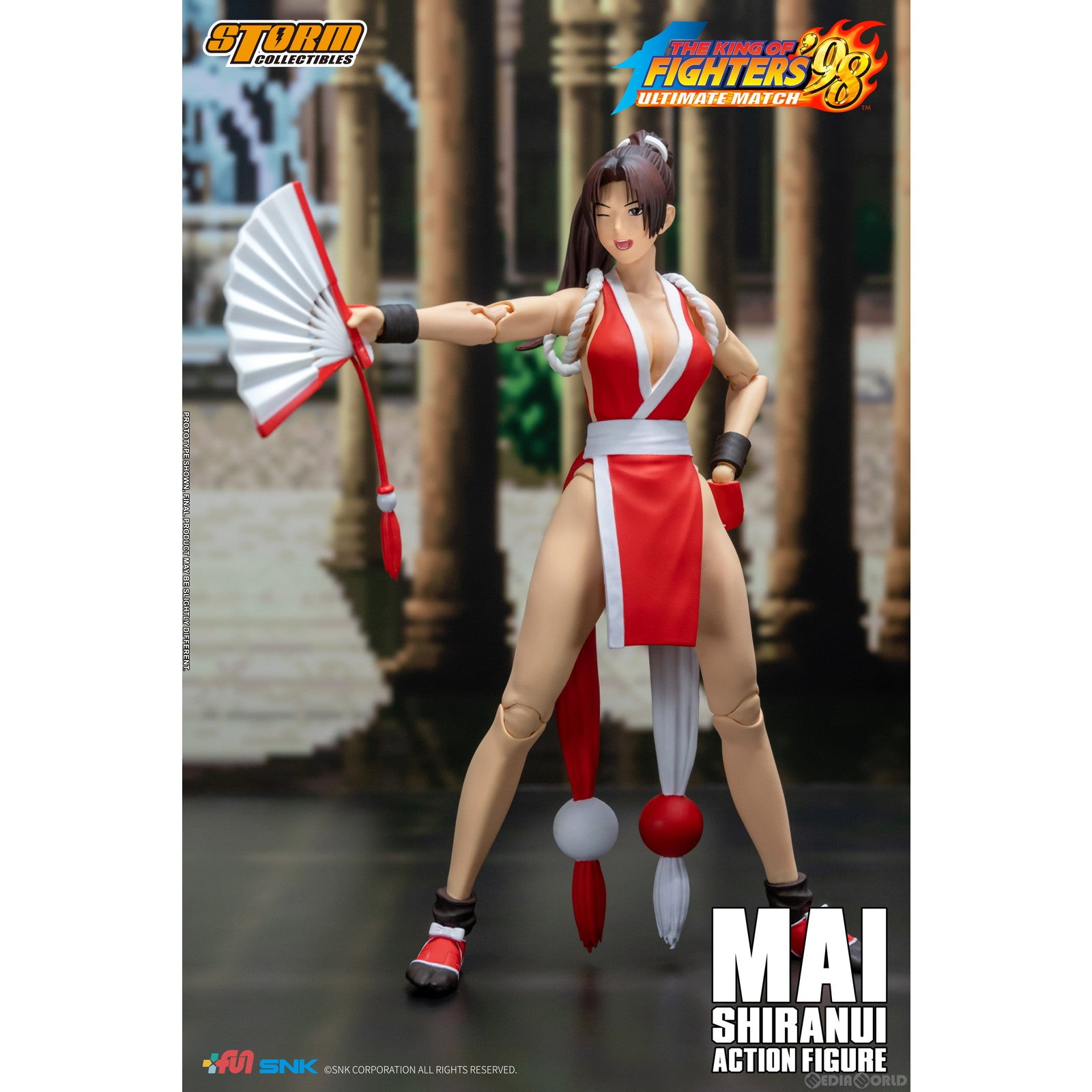 【新品即納】[FIG] 不知火舞(しらぬいまい) THE KING OF FIGHTERS '98 ULTIMATE MATCH(ザ・キング・オブ・ファイターズ98 アルティメットマッチ) アクションフィギュア(SKKF07) ストームコレクティブルズ(20230630)
