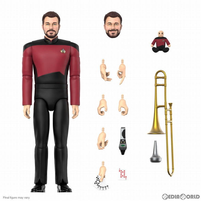 【新品即納】[FIG] コマンダー ウィリアム・T・ライカー 新スタートレック アルティメイト 7インチ アクションフィギュア スーパー7(20230930)