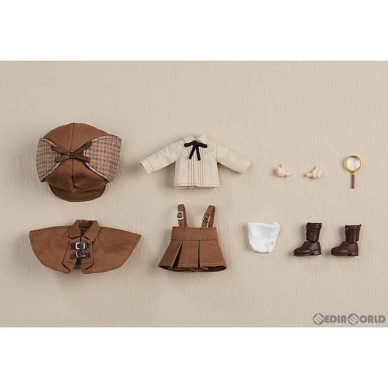 【中古即納】[FIG] ねんどろいどどーる おようふくセット 探偵:Girl(ブラウン) フィギュア用アクセサリ グッドスマイルカンパニー(20230806)
