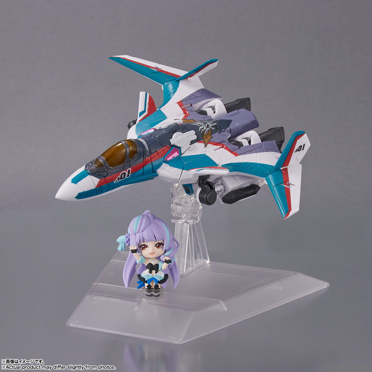 【中古即納】[FIG] TINY SESSION(タイニーセッション) VF-31S ジークフリード(アラド・メルダース機) with 美雲・ギンヌメール マクロスΔ(デルタ) 完成品 可動フィギュア バンダイスピリッツ(20230428)