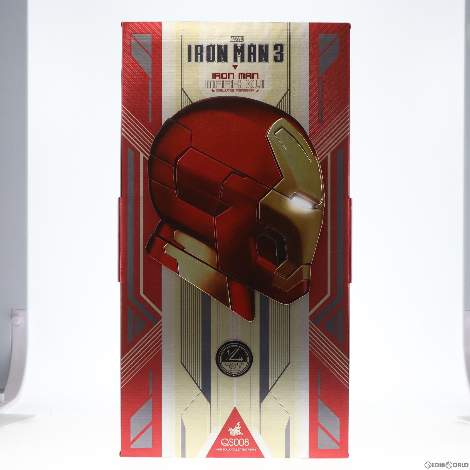 【中古即納】[FIG] トイサピエンス限定 クオーター・スケール アイアンマン・マーク42[ボーナスアクセサリー付き] アイアンマン3 1/4 完成品 可動フィギュア(QS#008) ホットトイズ(20170331)