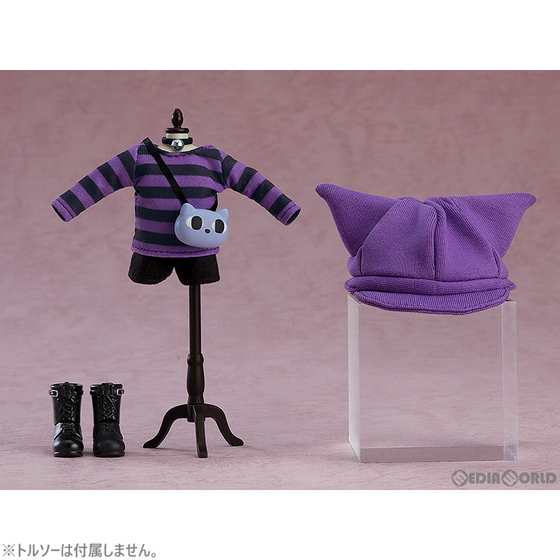 【新品即納】[FIG] ねんどろいどどーる おようふくセット にゃんこーで(パープル) フィギュア用アクセサリ グッドスマイルカンパニー(20230714)