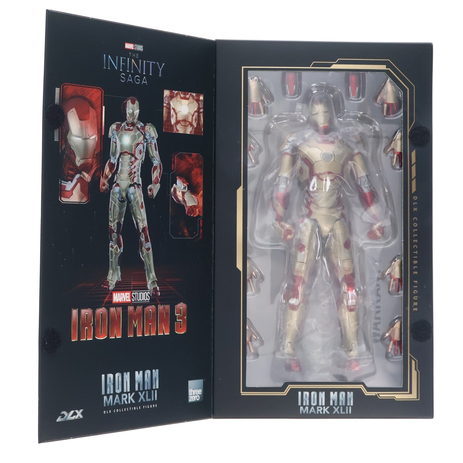 【中古即納】[FIG] DLX Iron Man Mark 42(DLX アイアンマン・マーク42) Marvel Studios: The Infinity Saga(マーベル・スタジオ: インフィニティ・サーガ) 1/12 完成品 可動フィギュア(20230326)