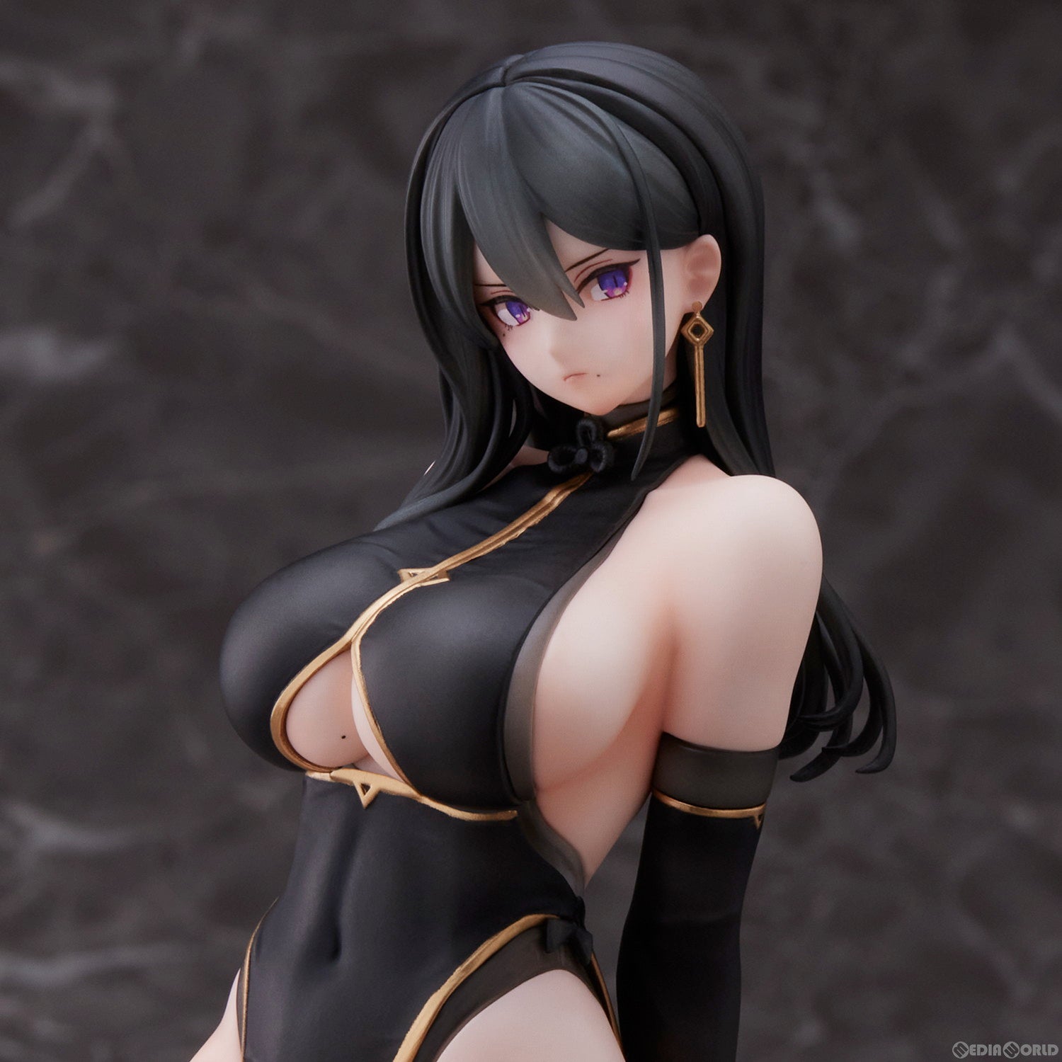 【新品即納】[FIG] ハヤブサイラスト『黒チャイナさん』 完成品 フィギュア ユニオンクリエイティブ(20231029)