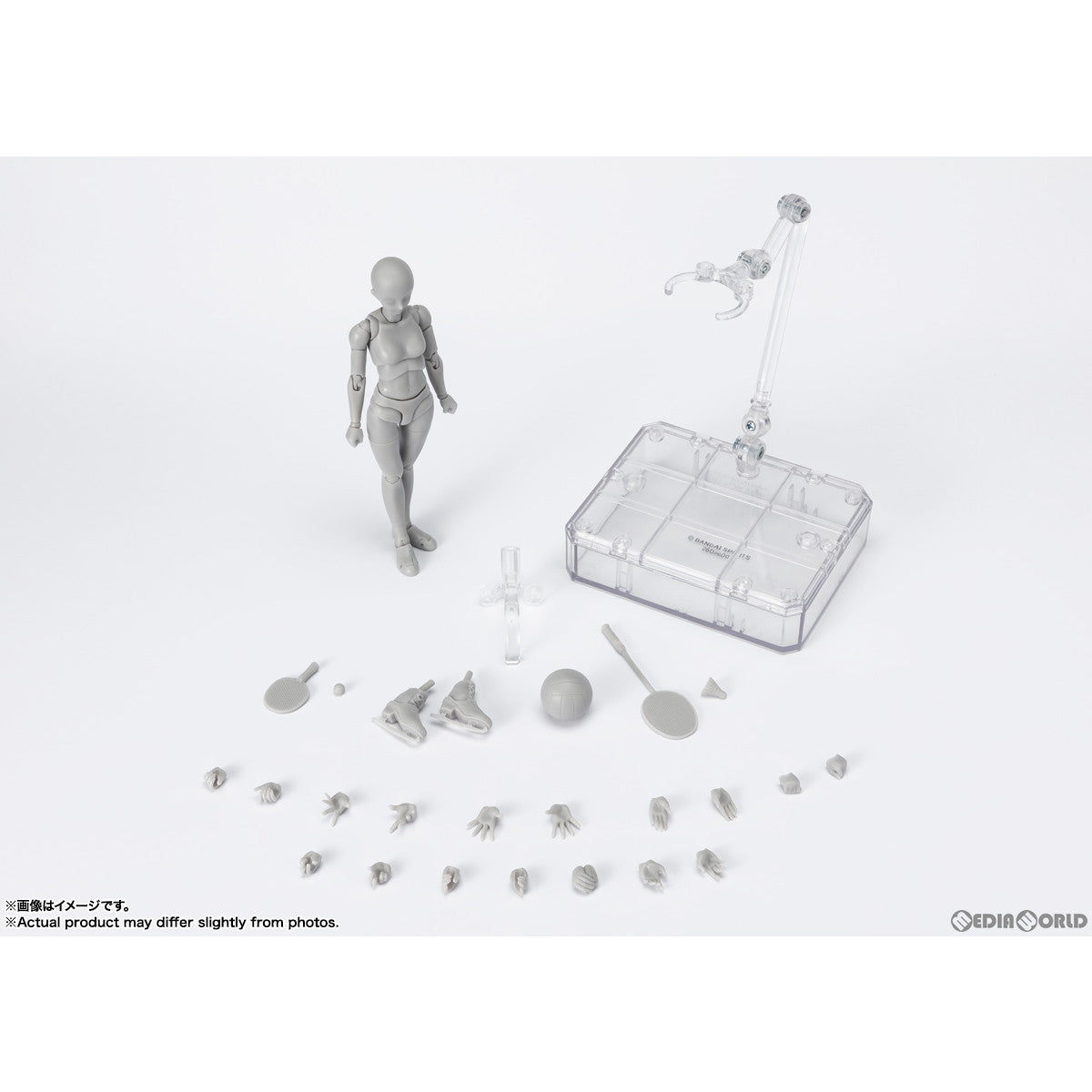 【新品即納】[FIG] S.H.Figuarts(フィギュアーツ) ボディちゃん -スポーツ- Edition DX SET(Gray Color Ver.) 完成品 可動フィギュア バンダイスピリッツ(20230630)
