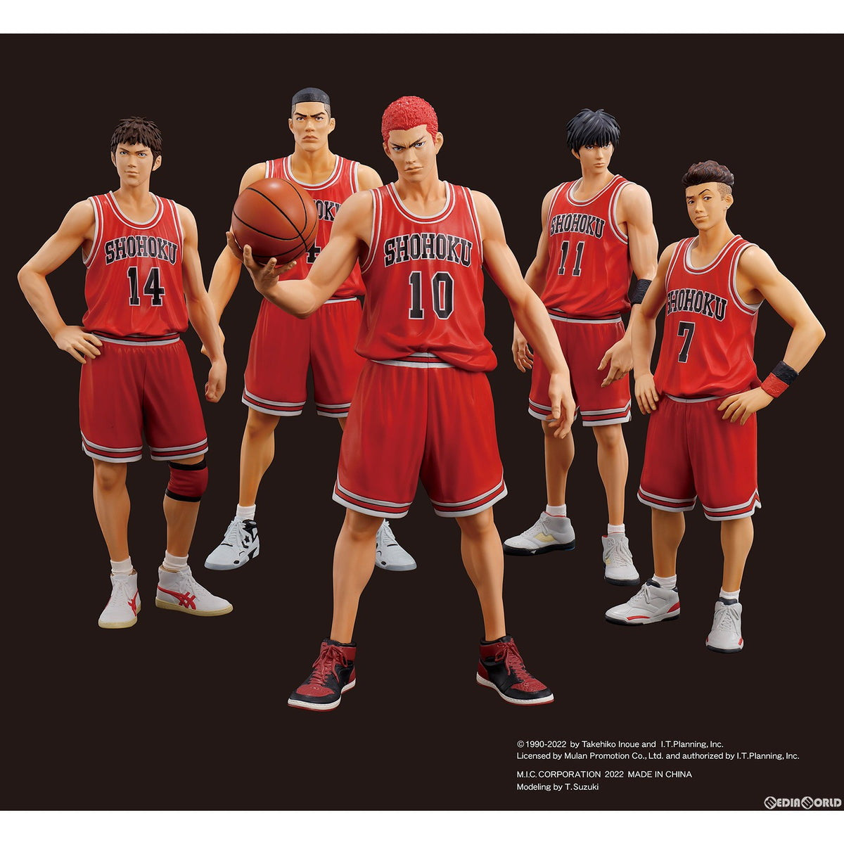【中古即納】[FIG] (再々販) One and Only『SLAM DUNK』SHOHOKU STARTING MEMBER SET 完成品 フィギュア エムアイシー(2026年3月)