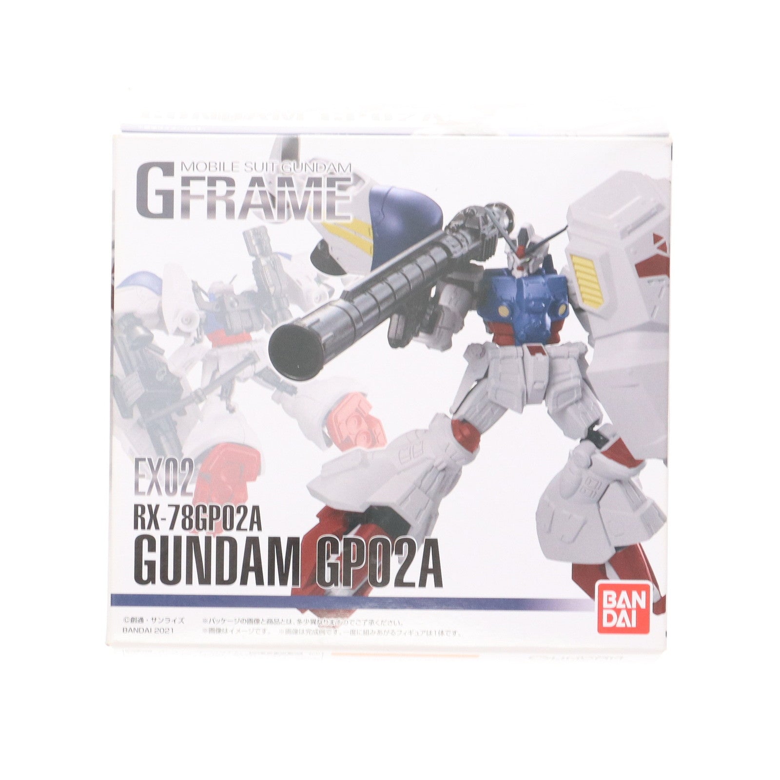 【中古即納】[FIG] (単品)(食玩)機動戦士ガンダム Gフレーム EX02 ガンダム試作2号機 機動戦士ガンダム0083 STARDUST MEMORY 可動フィギュア バンダイ(20210125)