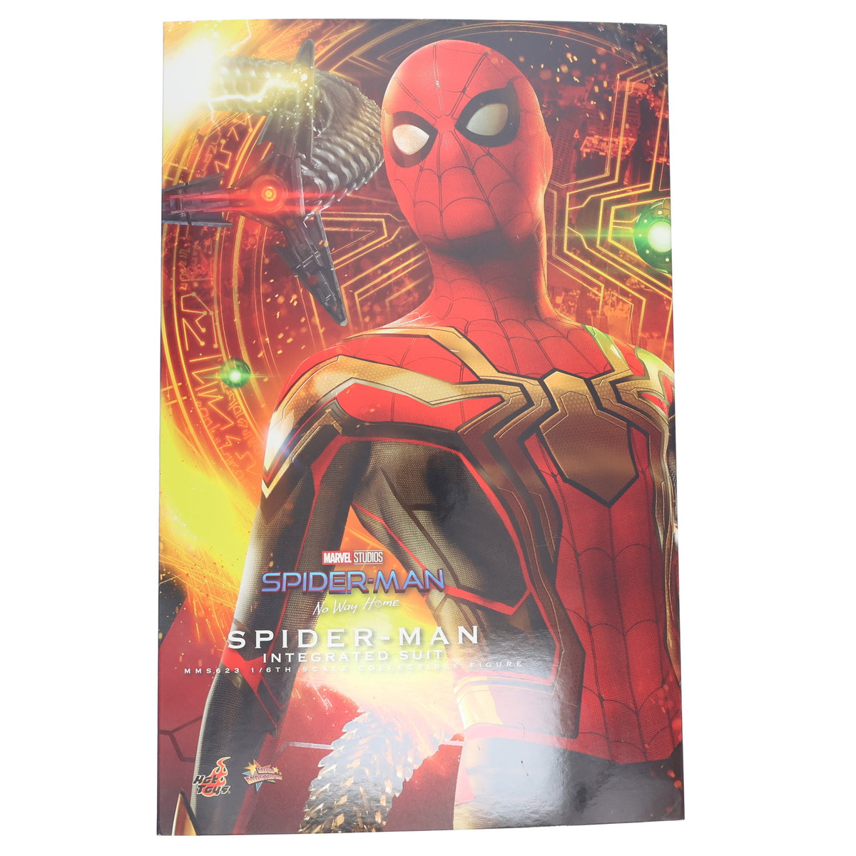 【中古即納】[FIG] ムービー・マスターピース スパイダーマン(インテグレーテッドスーツ版) スパイダーマン:ノー・ウェイ・ホーム 1/6 完成品 可動フィギュア(MMS623) ホットトイズ(20230126)