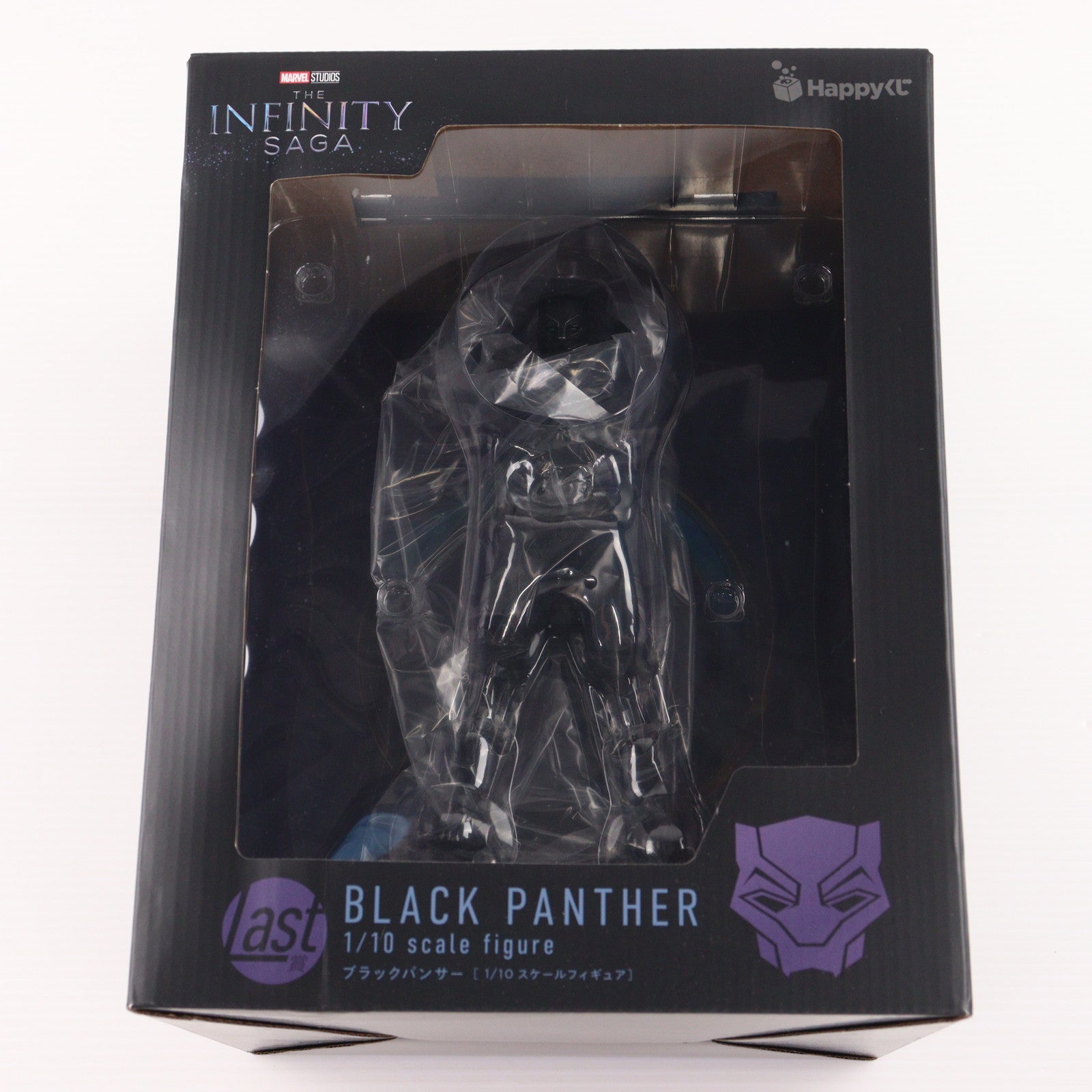 【中古即納】[FIG] Last賞 ブラックパンサー 1/10スケールフィギュア Happyくじ MARVEL Infinity SAGA(インフィニティ・サーガ) プライズ サニーサイドアップ(20221220)