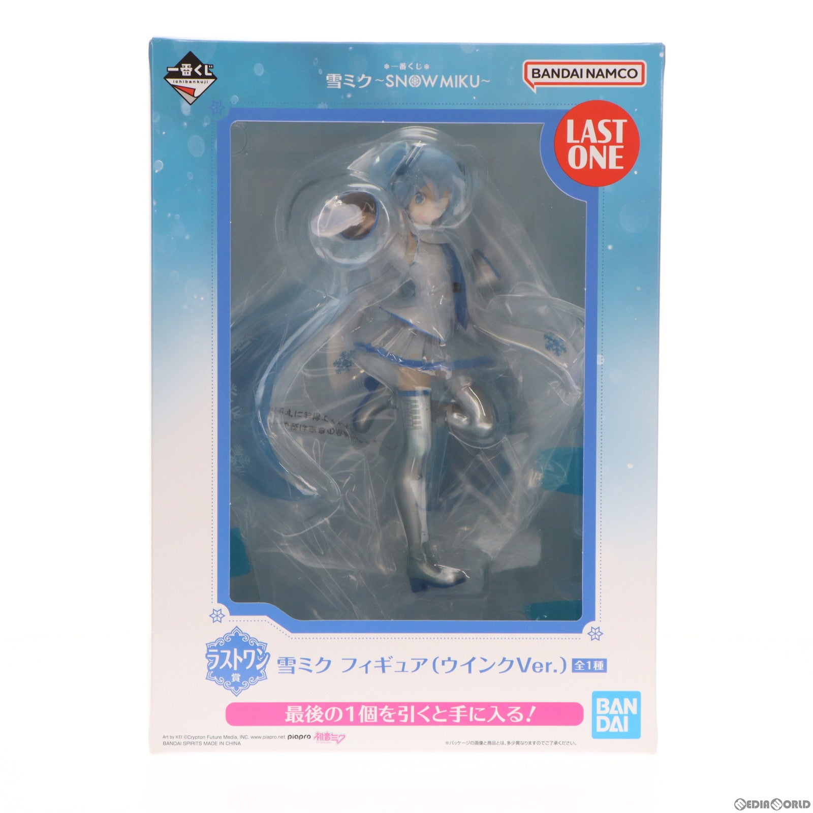 【中古即納】[FIG] ラストワン賞 雪ミク ウインクVer. 一番くじ 雪ミク ～SNOW MIKU～ フィギュア プライズ バンダイスピリッツ(20230121)