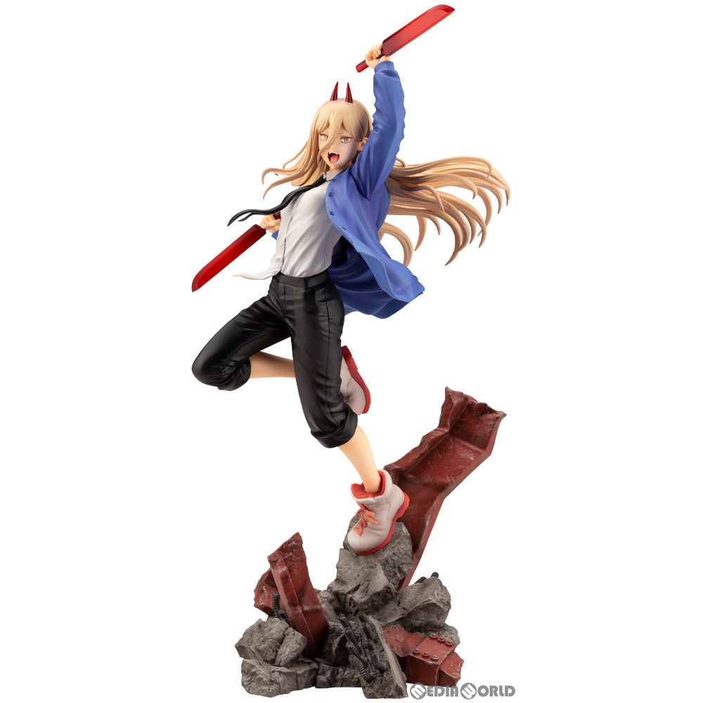 【中古即納】[FIG] ARTFX J パワー チェンソーマン 1/8 完成品 フィギュア(PV020) コトブキヤ(20230827)