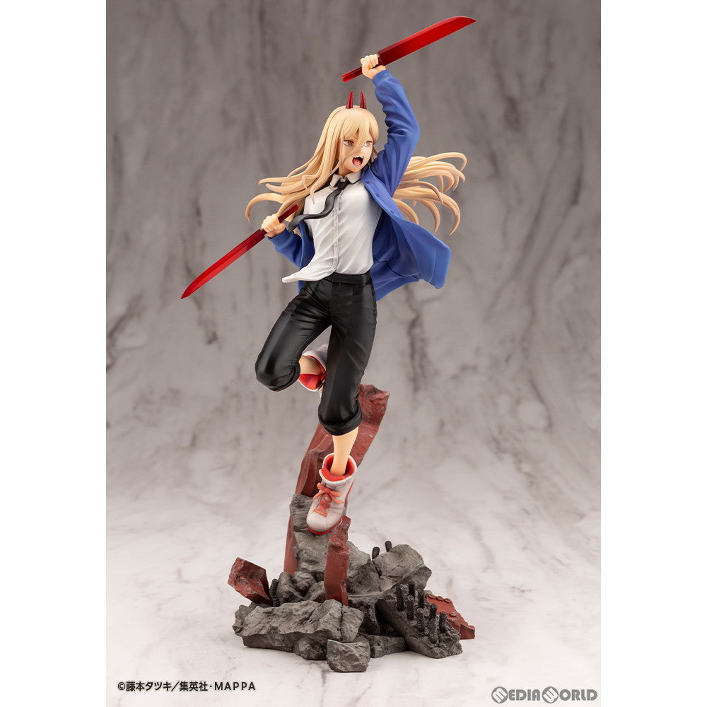 【中古即納】[FIG] ARTFX J パワー チェンソーマン 1/8 完成品 フィギュア(PV020) コトブキヤ(20230827)