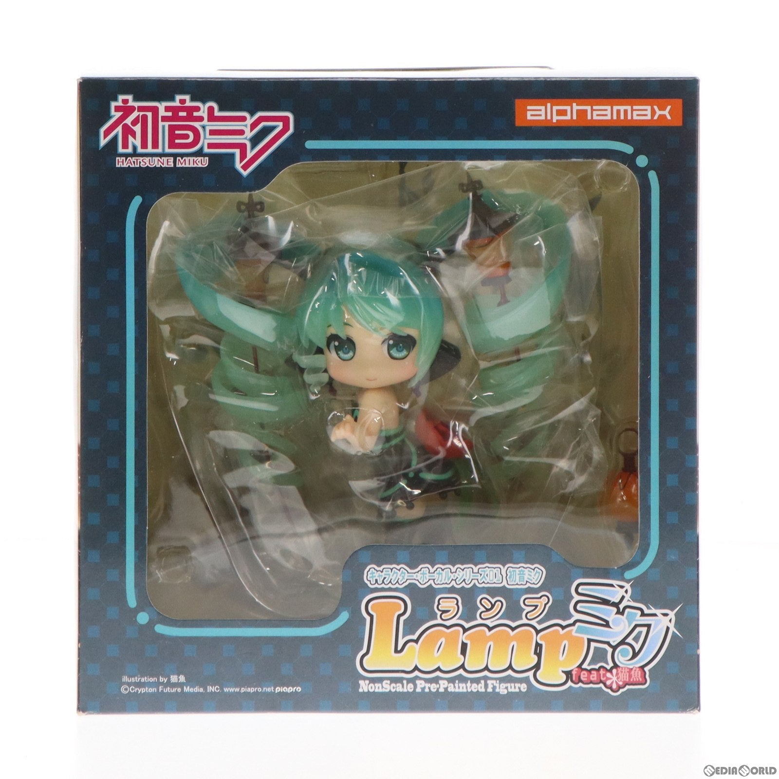 【中古即納】[FIG] ポストカード付属 Lampミク feat.猫魚 キャラクター・ボーカル・シリーズ01 初音ミク 完成品 フィギュア アルファマックス(20131025)