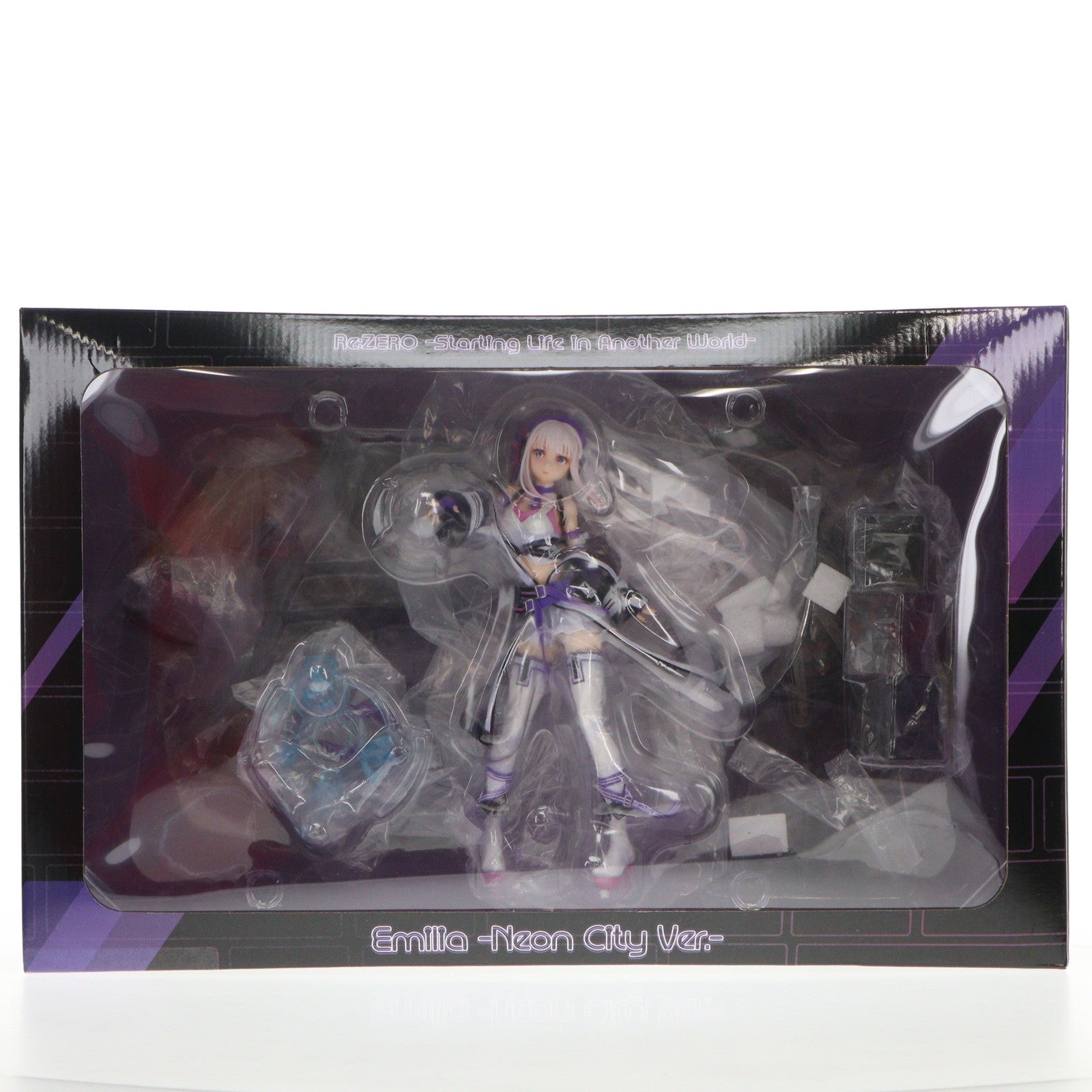 【中古即納】[FIG] エミリア -Neon City Ver.- 「Re:ゼロから始める異世界生活」 SHIBUYA SCRAMBLE FIGURE 1/7 PVC製塗装済み完成品 eStream Store限定 フィギュア eStream/アルファサテライト(20220630)