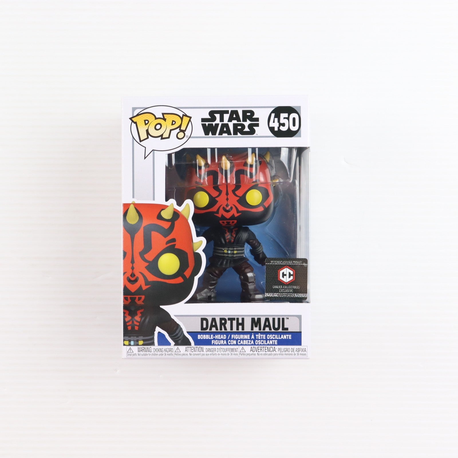 【中古即納】[SFT] POP! スター・ウォーズ 450 ダース・モール STAR WARS 完成品 ソフビフィギュア CHALICE COLECTIBLES限定 FUNKO(ファンコ)(20211231)