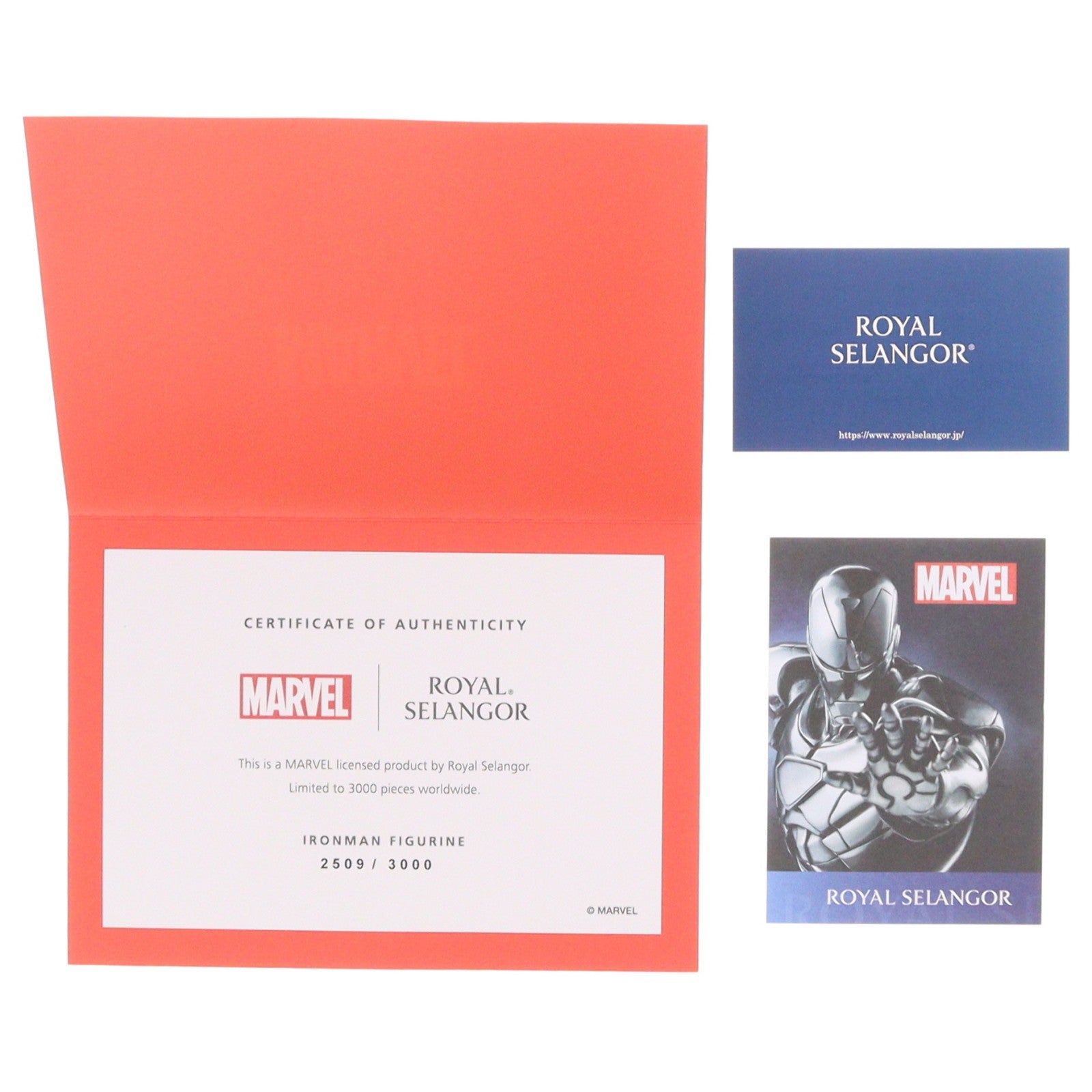 【中古即納】[FIG] フィギュリン アイアンマン リミテッドエディション 完成品 フィギュア(017937R) ROYAL SELANGOR(ロイヤルセランゴール)(20171220)