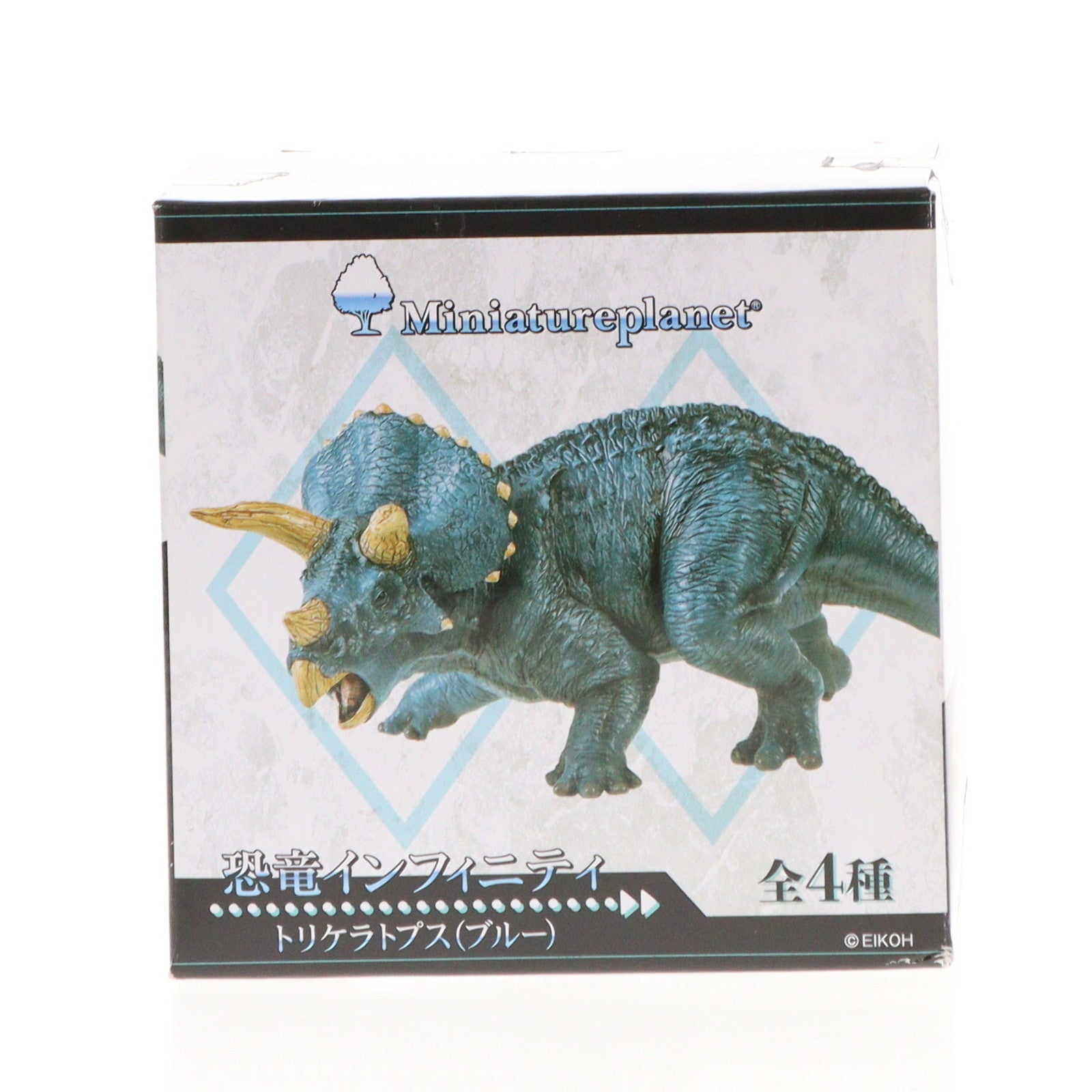 【中古即納】[FIG] トリケラトプス(ブルー) 「MINIATURE PLANET」 恐竜インフィニティ フィギュア エイコー(19991231)