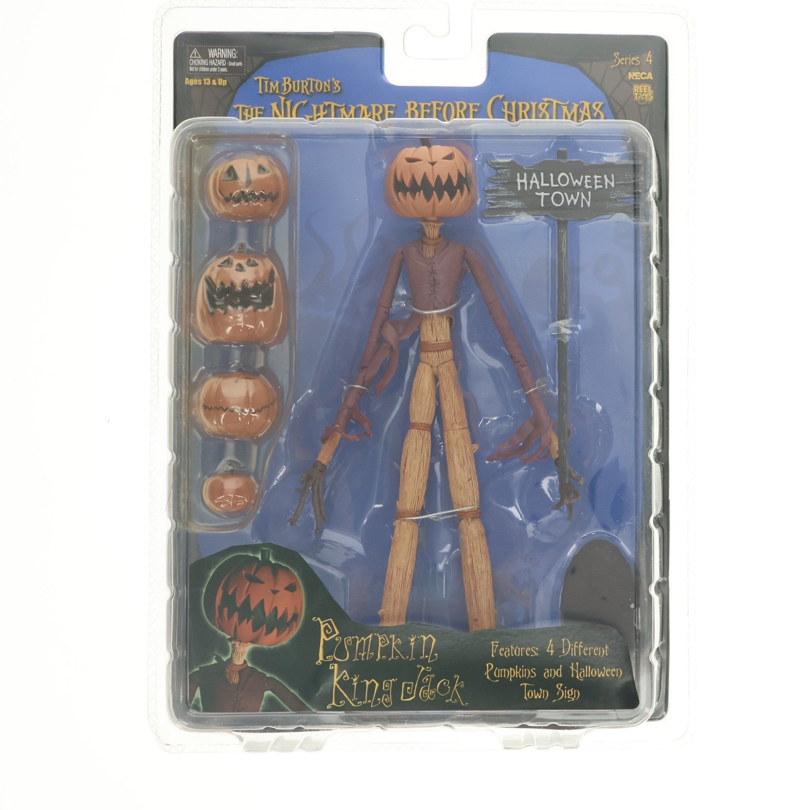 【中古即納】[FIG] アクションフィギュア シリーズ4 パンプキンキング・ジャック ナイトメアー・ビフォア・クリスマス 完成品 可動フィギュア ネカ/ブリスターダイレクト(19991231)