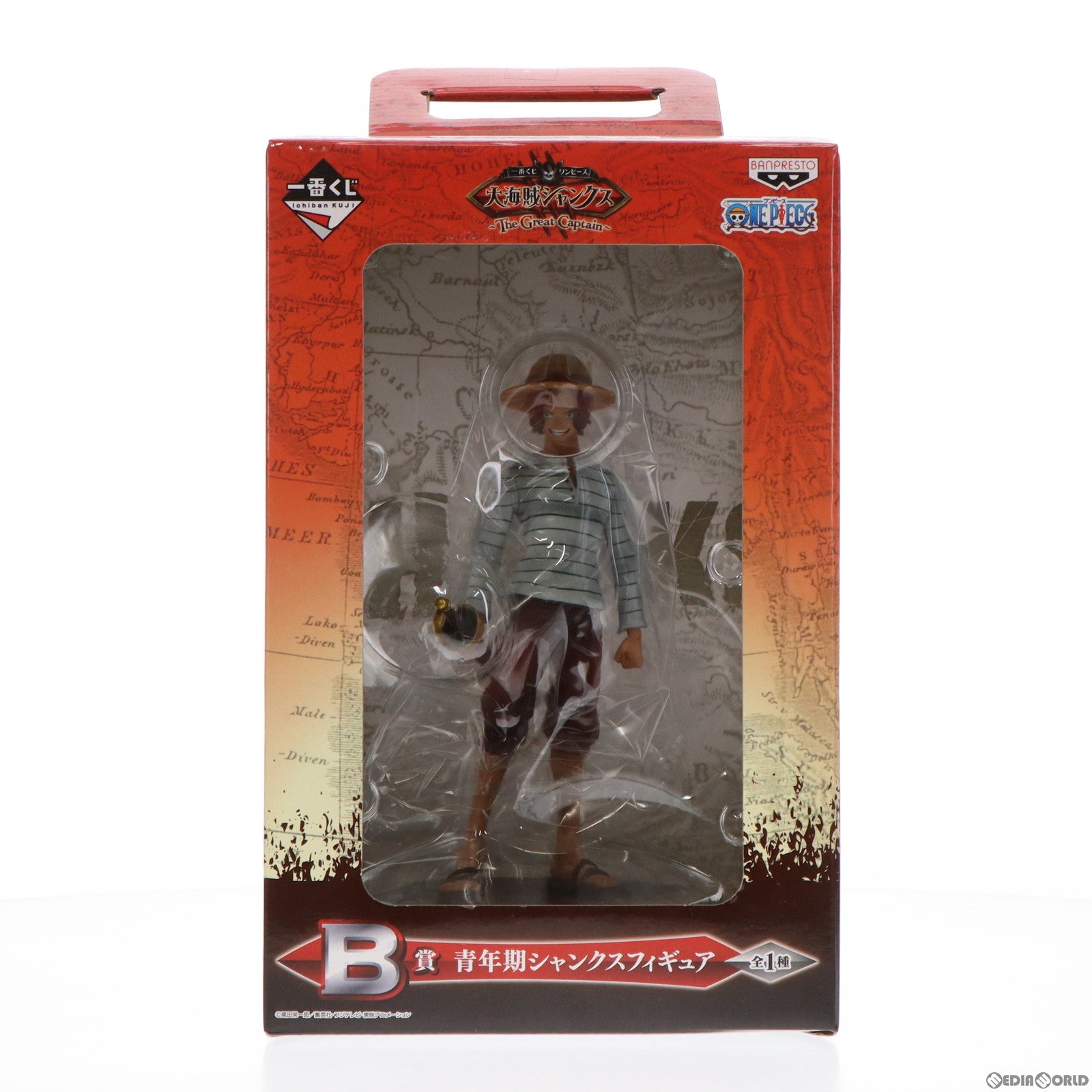 【中古即納】[FIG] B賞 青年期シャンクス 一番くじ ワンピース 大海賊シャンクス ～The Great Captain～ ONE PIECE フィギュア プライズ バンプレスト(20150905)