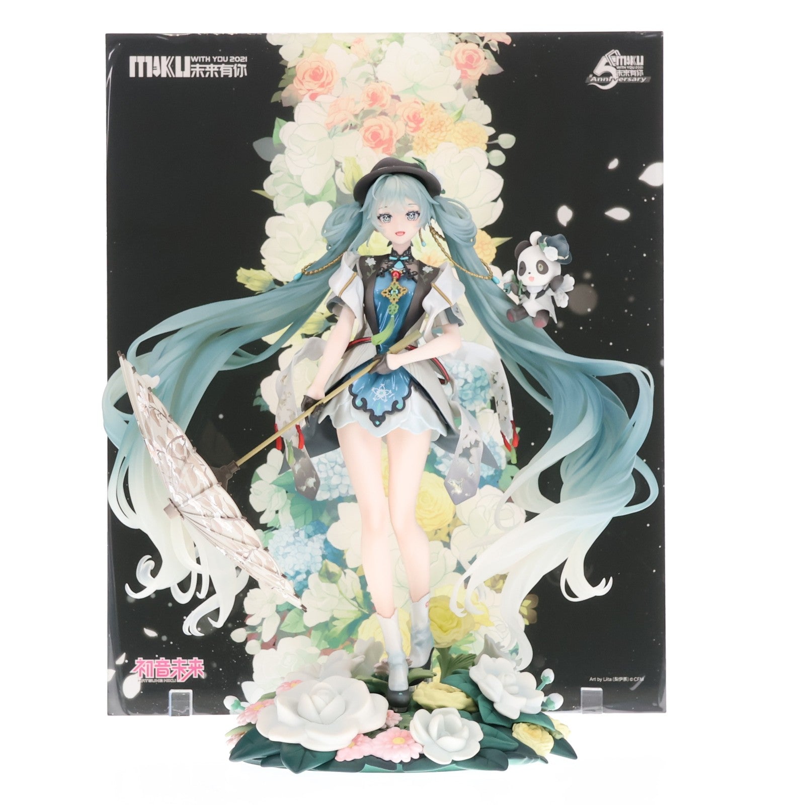 【中古即納】[FIG] F:NEX限定 初音ミク MIKU WITH YOU 2021Ver. キャラクター・ボーカル・シリーズ01 初音ミク 1/7 完成品 フィギュア(AMU-FNX761) フリュー(20230228)