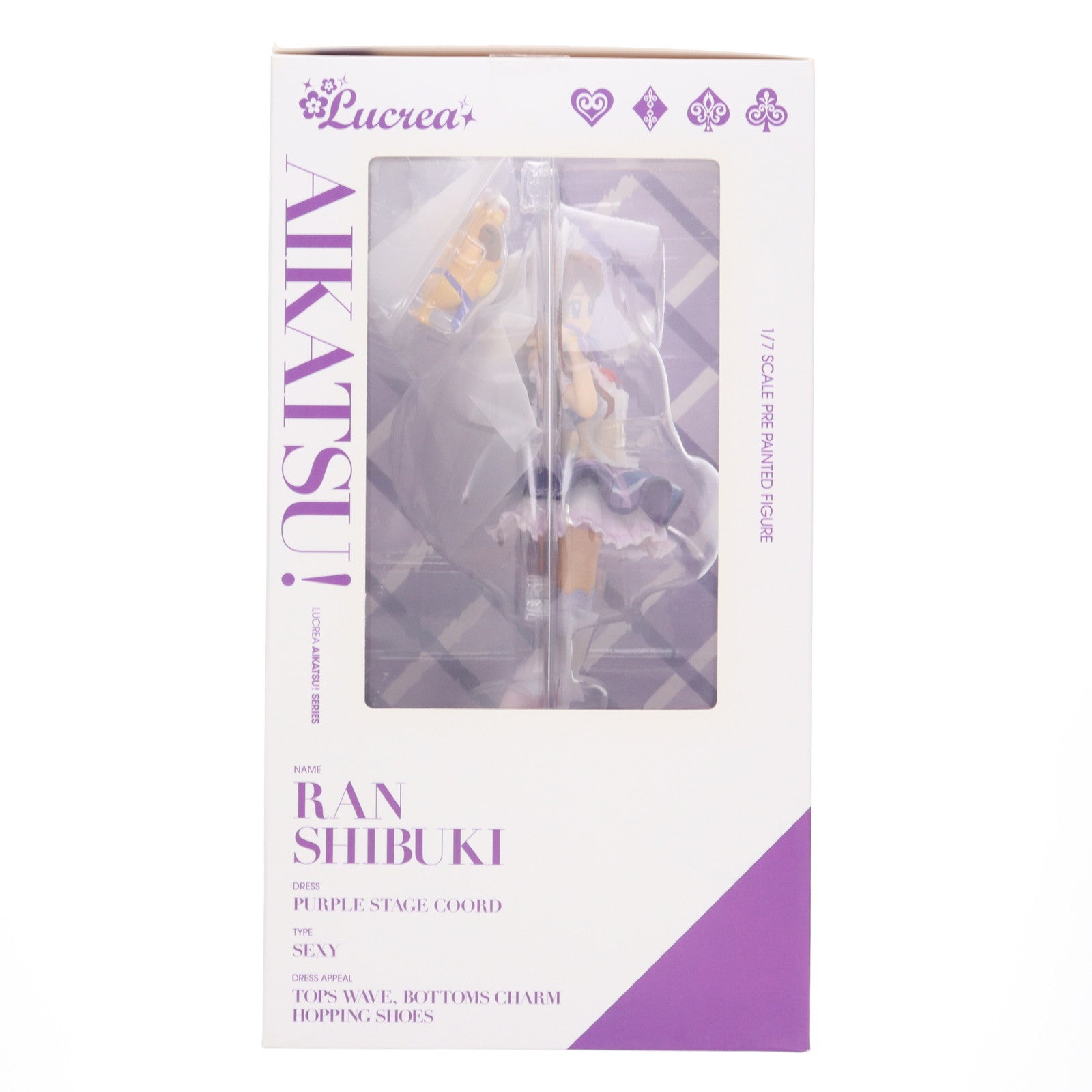 【中古即納】[FIG] 特典付属 Lucrea(ルクリア) 紫吹蘭(しぶきらん) パープルステージコーデ アイカツ! 1/7 完成品 フィギュア メガトレショップ&プレミアムバンダイ限定 メガハウス(20210604)