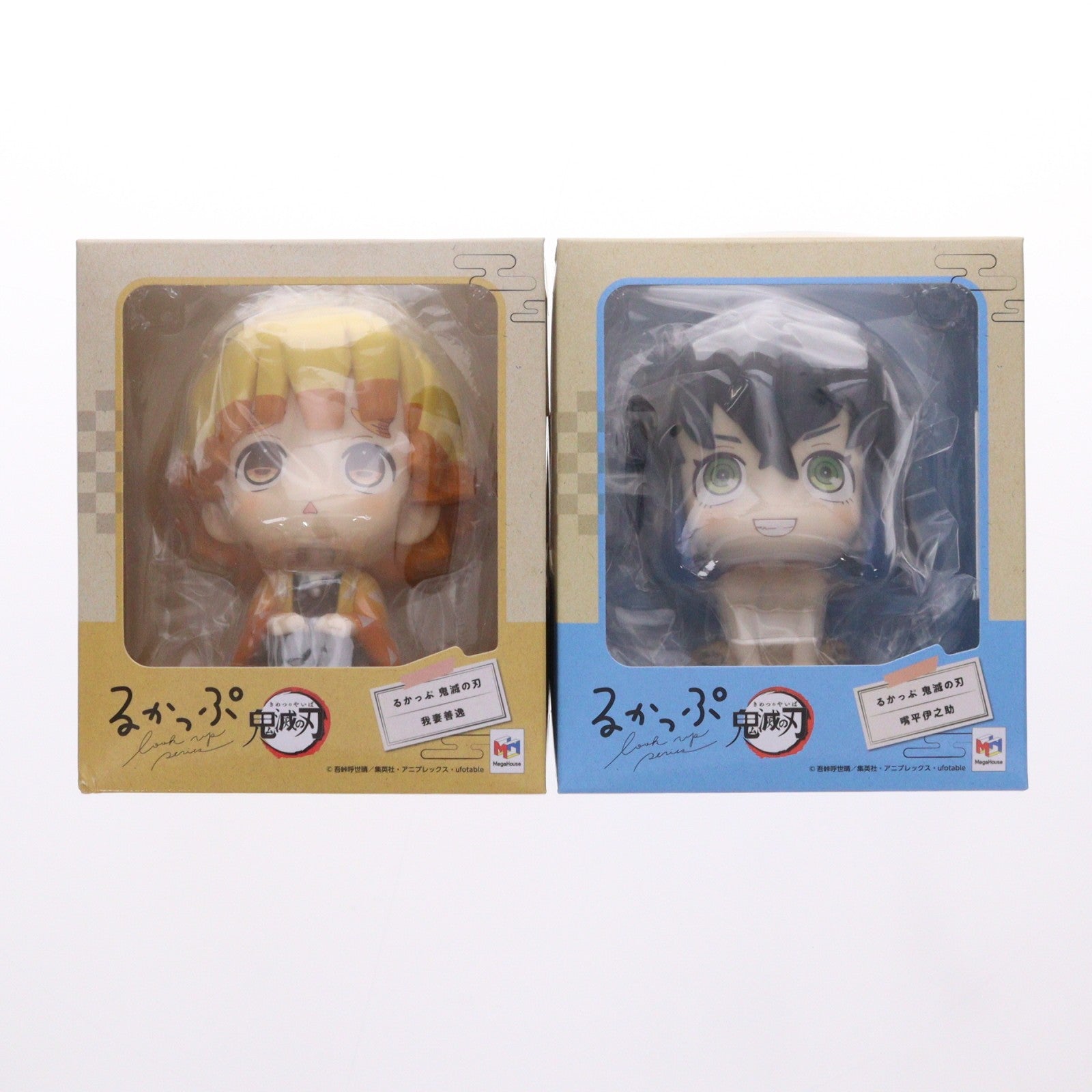 【中古即納】[FIG] メガトレショップ&プレミアムバンダイ限定特典付属 我妻善逸&嘴平伊之助セット(あがつまぜんいつ&はしびらいのすけセット) 鬼滅の刃 完成品 フィギュア メガハウス(20201231)