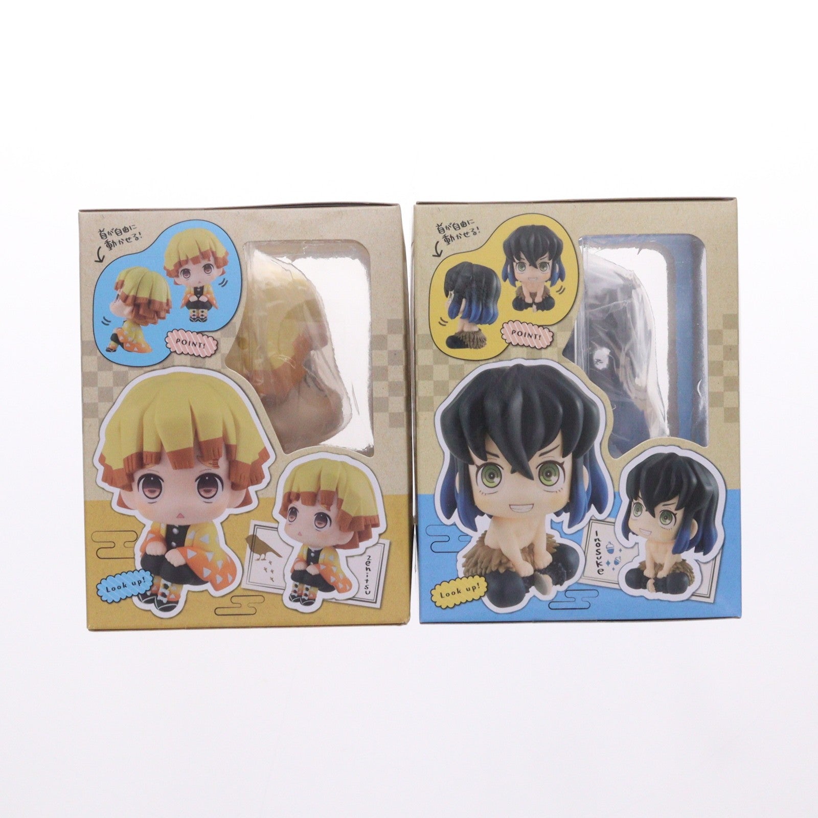 【中古即納】[FIG] メガトレショップ&プレミアムバンダイ限定特典付属 我妻善逸&嘴平伊之助セット(あがつまぜんいつ&はしびらいのすけセット) 鬼滅の刃 完成品 フィギュア メガハウス(20201231)