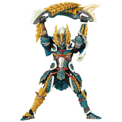 【中古即納】[FIG] リボルテックヤマグチ ハンター男剣士 ジンオウシリーズ モンスターハンター 完成品 可動フィギュア 海洋堂(20220430)