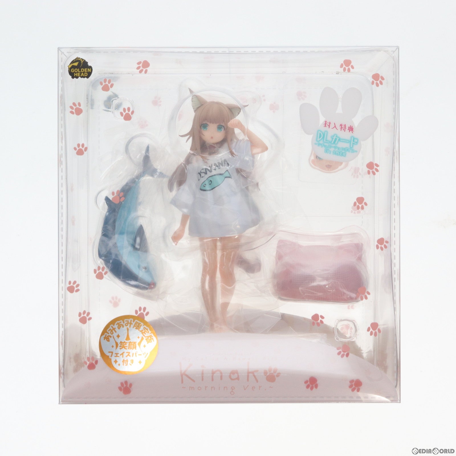 【中古即納】[FIG] あみあみ限定特典付属 きなこ おはようver. うちのねこが女の子でかわいい 1/6 完成品 フィギュア GOLDENHEAD(ゴールデンヘッド)(20230430)