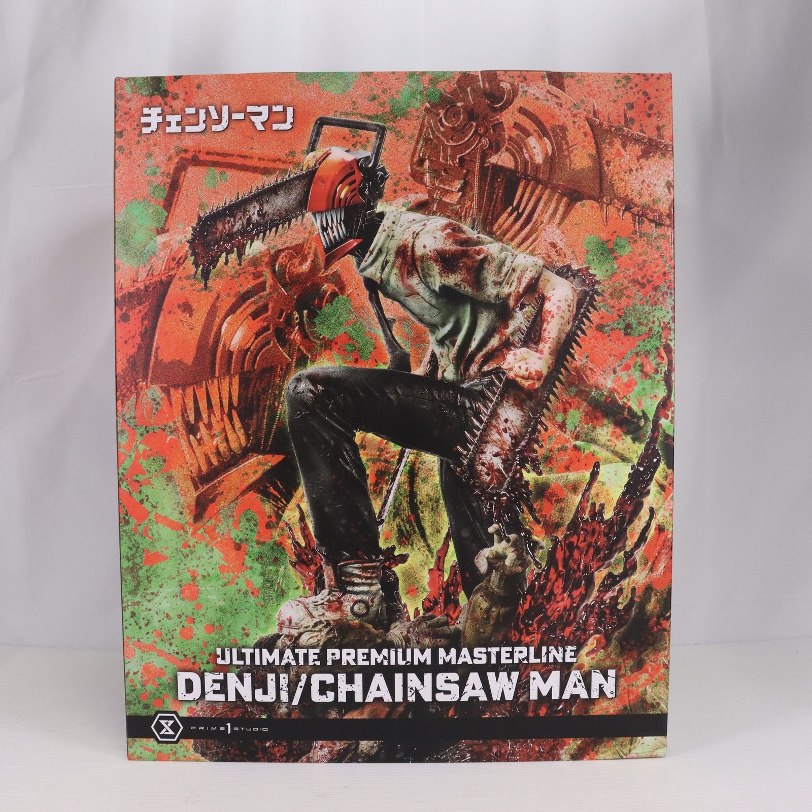【中古即納】[FIG] デンジ/チェンソーマン DX版 「チェンソーマン」 アルティメットプレミアムマスターライン 1/4 ポリストーン製スタチュー フィギュア(UPMCSM-01DX) プライム1スタジオ(20240809)
