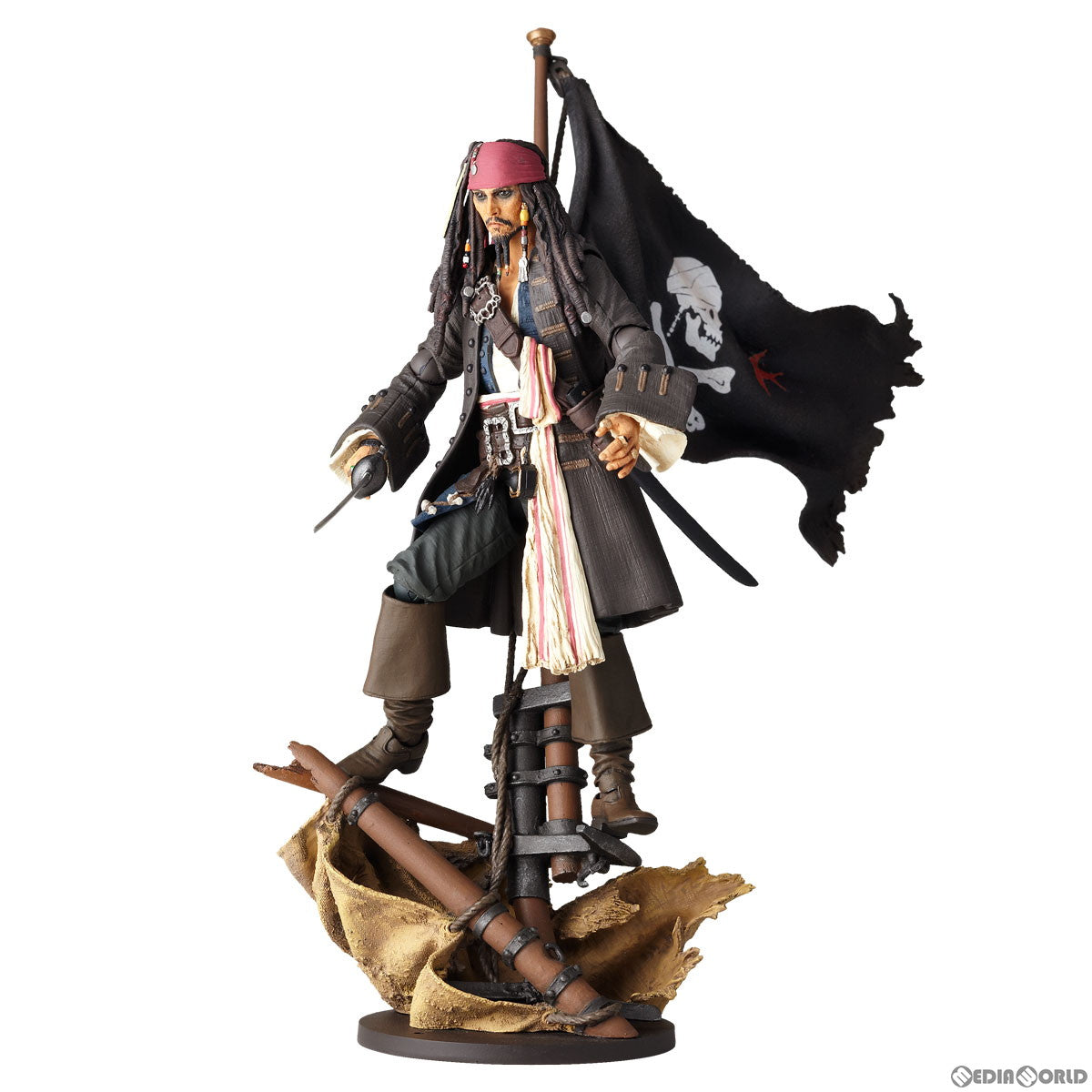 【新品即納】[FIG]リボルテック ジャック・スパロウ パイレーツ・オブ・カリビアン 完成品 可動フィギュア 海洋堂(20230810)