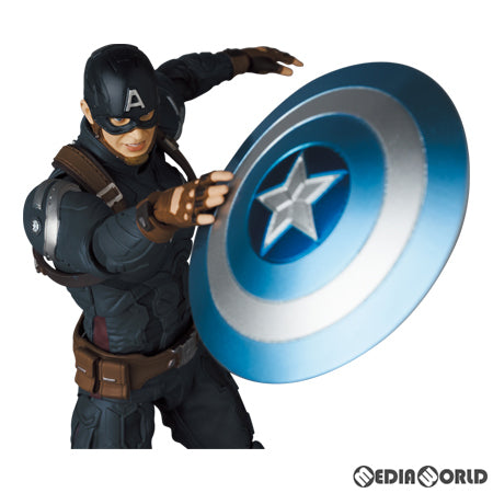 【中古即納】[FIG] マフェックス No.202 MAFEX CAPTAIN AMERICA(Stealth Suit)(キャプテン・アメリカ ステルススーツ) キャプテン・アメリカ/ウィンター・ソルジャー 完成品 可動フィギュア メディコム・トイ(20240321)