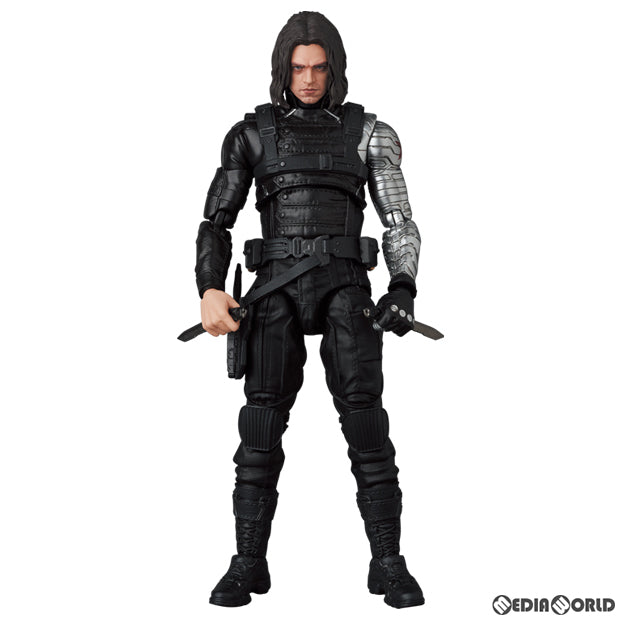 【新品即納】[FIG] マフェックス No.203 MAFEX WINTER SOLDIER(ウィンター・ソルジャー) キャプテン・アメリカ/ウィンター・ソルジャー 完成品 可動フィギュア メディコム・トイ(20240331)