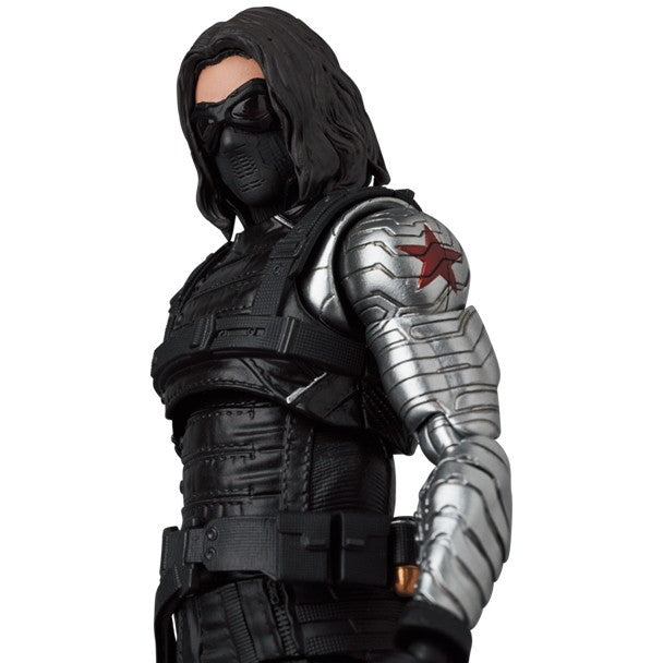 【予約安心出荷】[FIG] (再販) マフェックス No.203 MAFEX WINTER SOLDIER(ウィンター・ソルジャー) キャプテン・アメリカ/ウィンター・ソルジャー 完成品 可動フィギュア メディコム・トイ(2026年8月)