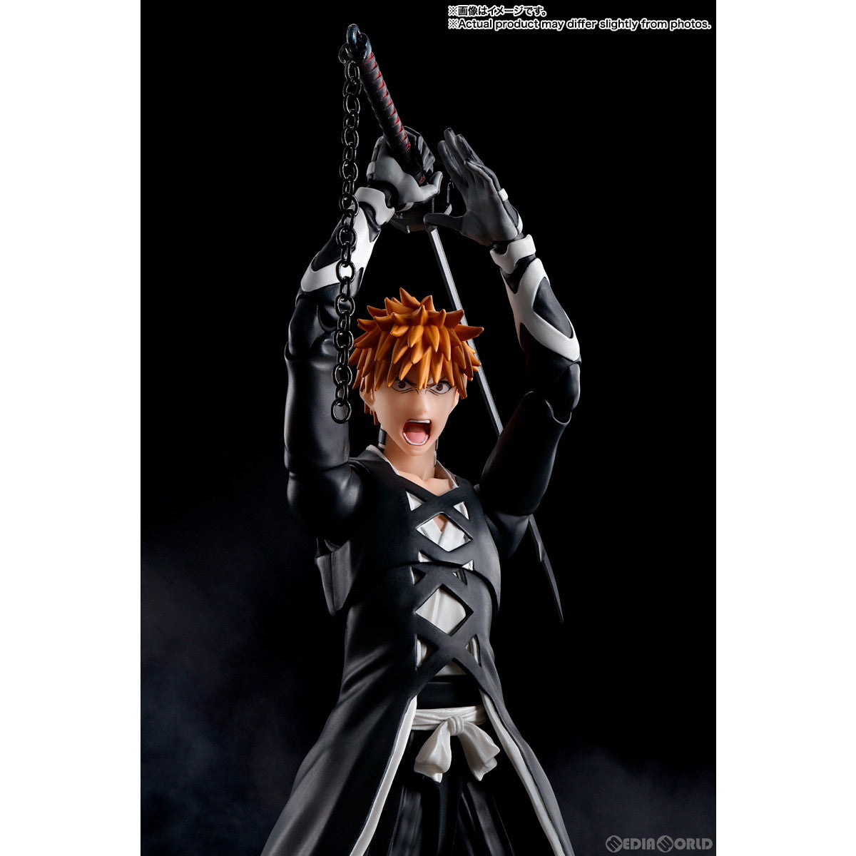 【新品即納】[FIG](再販)S.H.Figuarts(フィギュアーツ) 黒崎一護(くろさきいちご) -卍解・天鎖斬月- BLEACH(ブリーチ)  千年血戦篇 完成品 可動フィギュア バンダイスピリッツ(20240622)