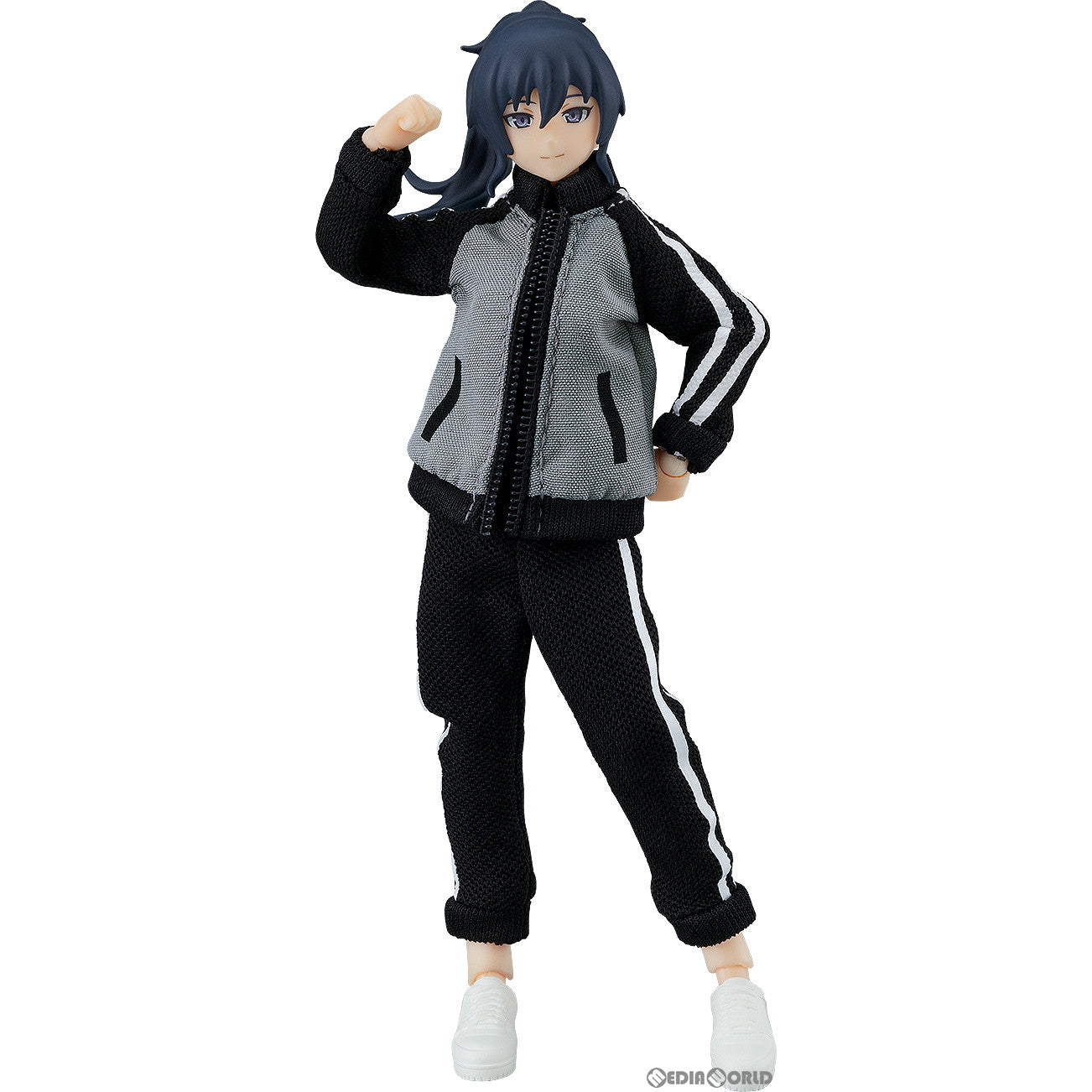 【新品即納】[FIG] figma(フィグマ) 601 女性body(マコト) with ジャージ セットアップ+ジャージスカートコーデ figma Styles(フィグマ スタイルズ) 完成品 可動フィギュア マックスファクトリー(20230928)