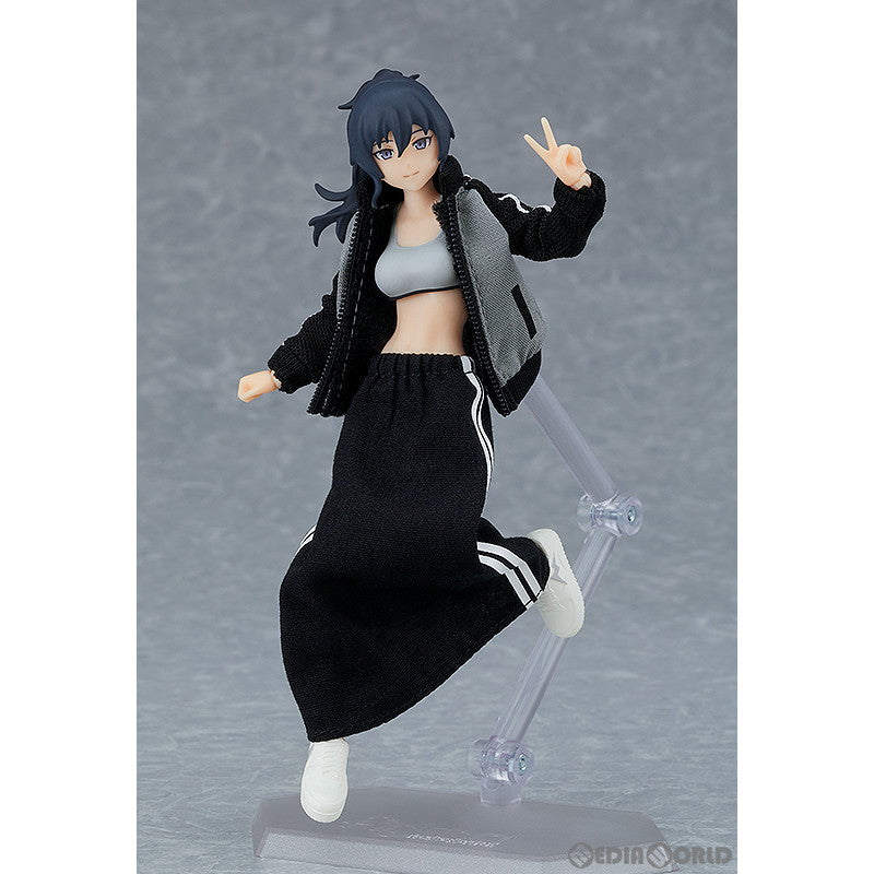 【新品即納】[FIG] figma(フィグマ) 601 女性body(マコト) with ジャージ セットアップ+ジャージスカートコーデ figma Styles(フィグマ スタイルズ) 完成品 可動フィギュア マックスファクトリー(20230928)