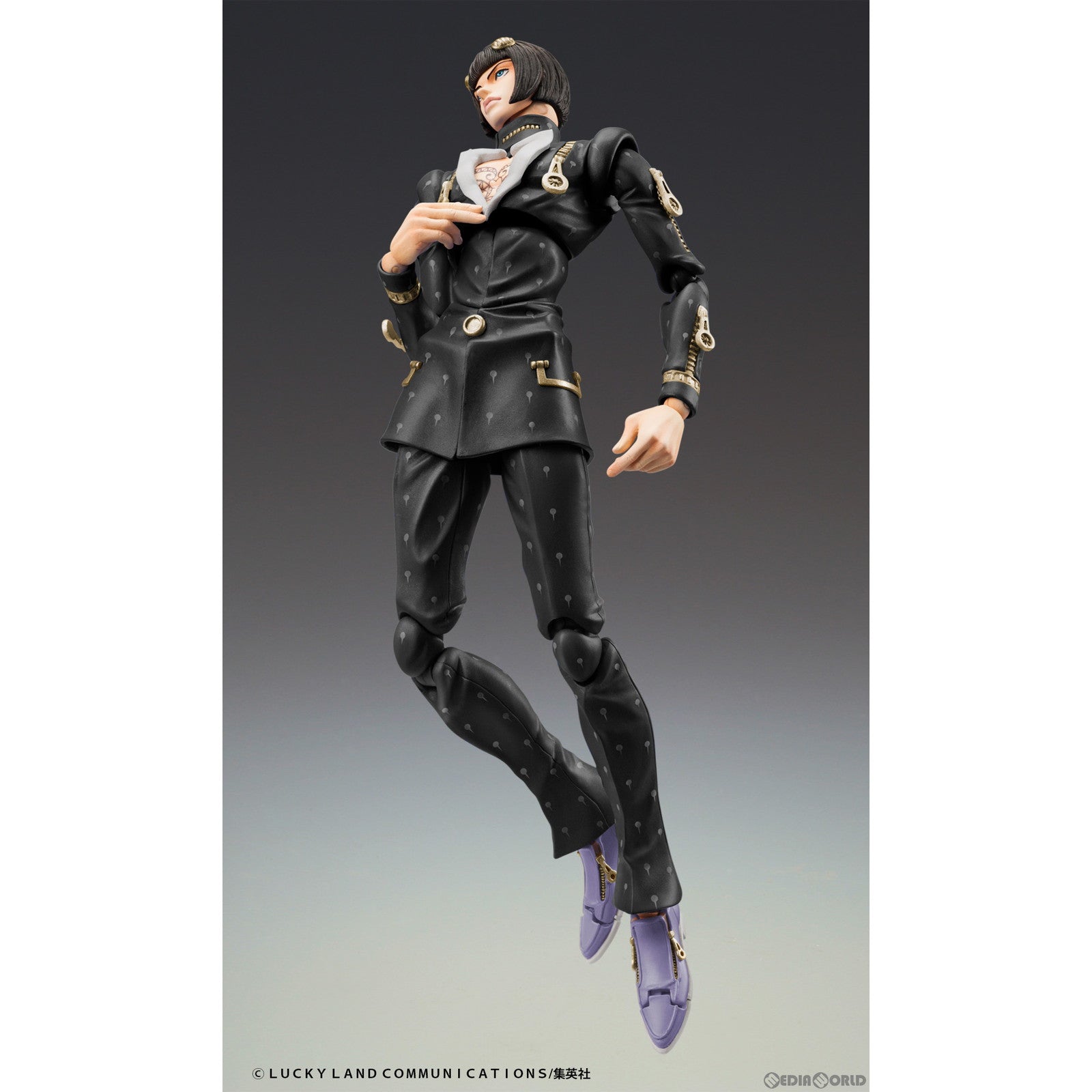 【新品即納】[FIG] 超像可動 ブローノ・ブチャラティ Ver.Black ジョジョの奇妙な冒険 第5部 完成品 可動フィギュア メディコス・エンタテインメント(20211231)