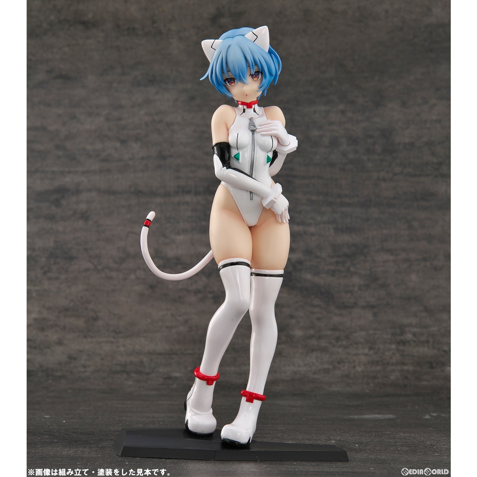【新品即納】[FIG] エヴァンゲリオンぐりむろっく!PLUS レイ 成形色ホワイト 1/8 レジンキャスト製組立キット フィギュア RCベルグ(20230630)