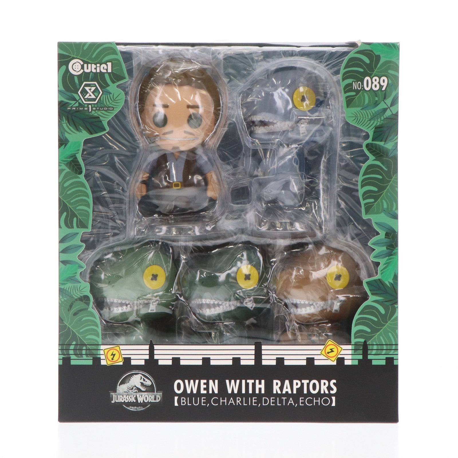 【中古即納】[FIG] Cutie1(キューティ1) オーウェンとラプトル姉妹 ブルー・チャーリー・デルタ・エコー セット 「ジュラシックワールド」 フィギュア プライム1スタジオ(20220630)