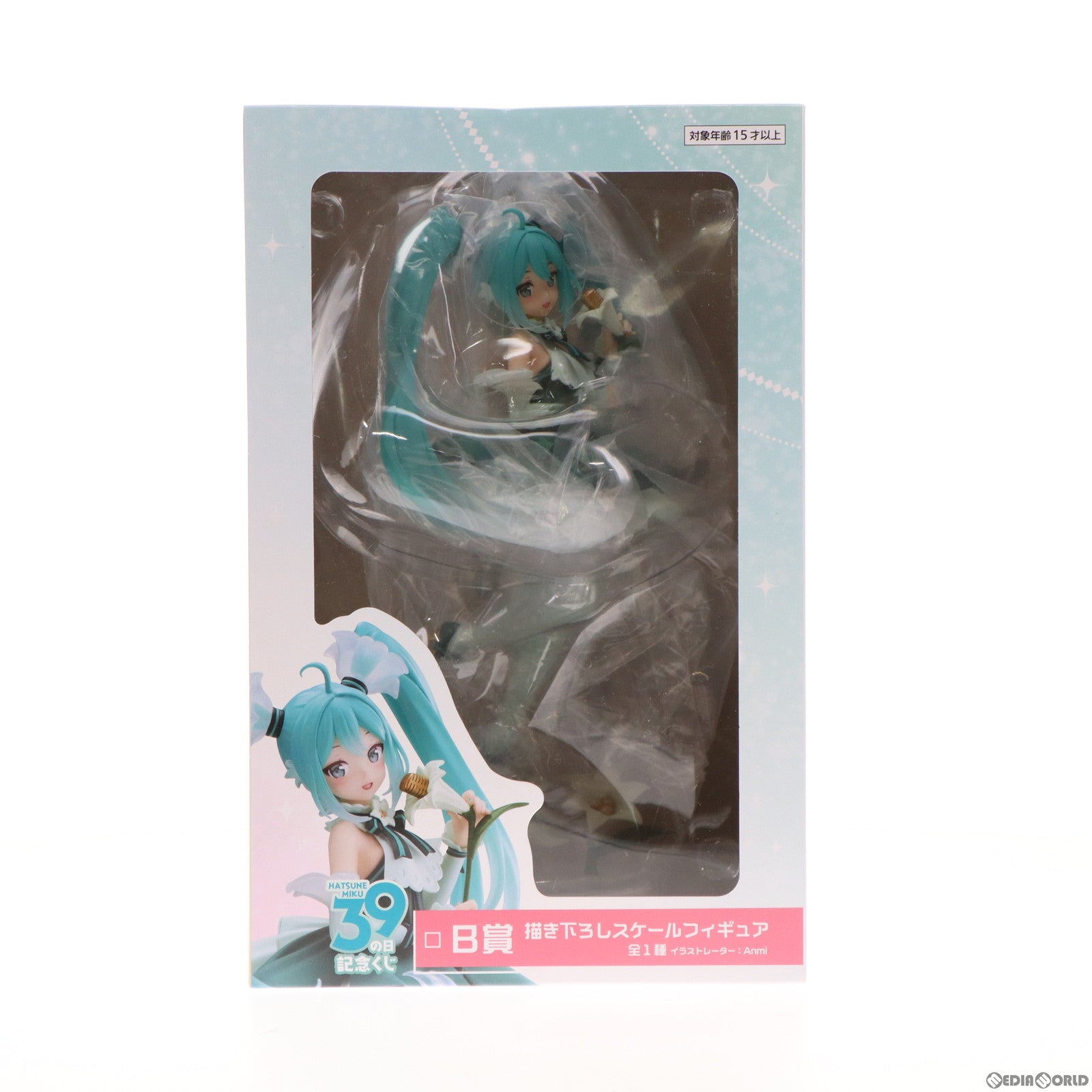 【中古即納】[FIG] B賞 初音ミク(Anmi) 描き下ろしスケールフィギュア タイトーくじ 初音ミク 39(ミク)の日 記念くじ キャラクター・ボーカル・シリーズ01 初音ミク プライズ タイトー(20230308)