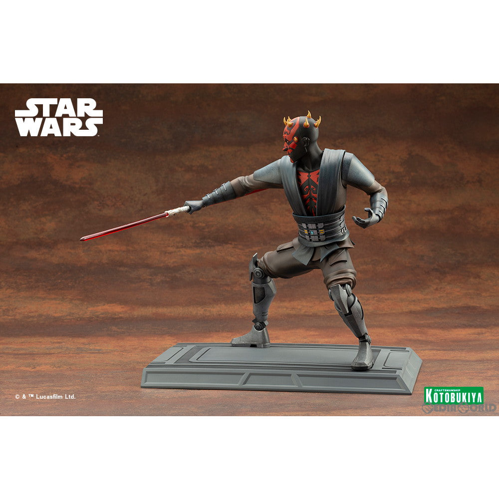 【新品即納】[FIG]ARTFX ダース・モール クローン・ウォーズ版 STAR WARS(スター・ウォーズ) クローン・ウォーズ 1/7 簡易組立キット フィギュア(SW203) コトブキヤ(20240221)