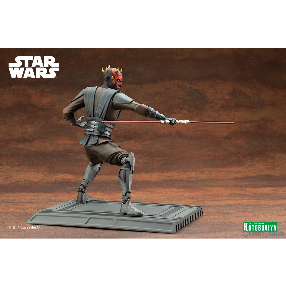 【新品即納】[FIG]ARTFX ダース・モール クローン・ウォーズ版 STAR WARS(スター・ウォーズ) クローン・ウォーズ 1/7 簡易組立キット フィギュア(SW203) コトブキヤ(20240221)