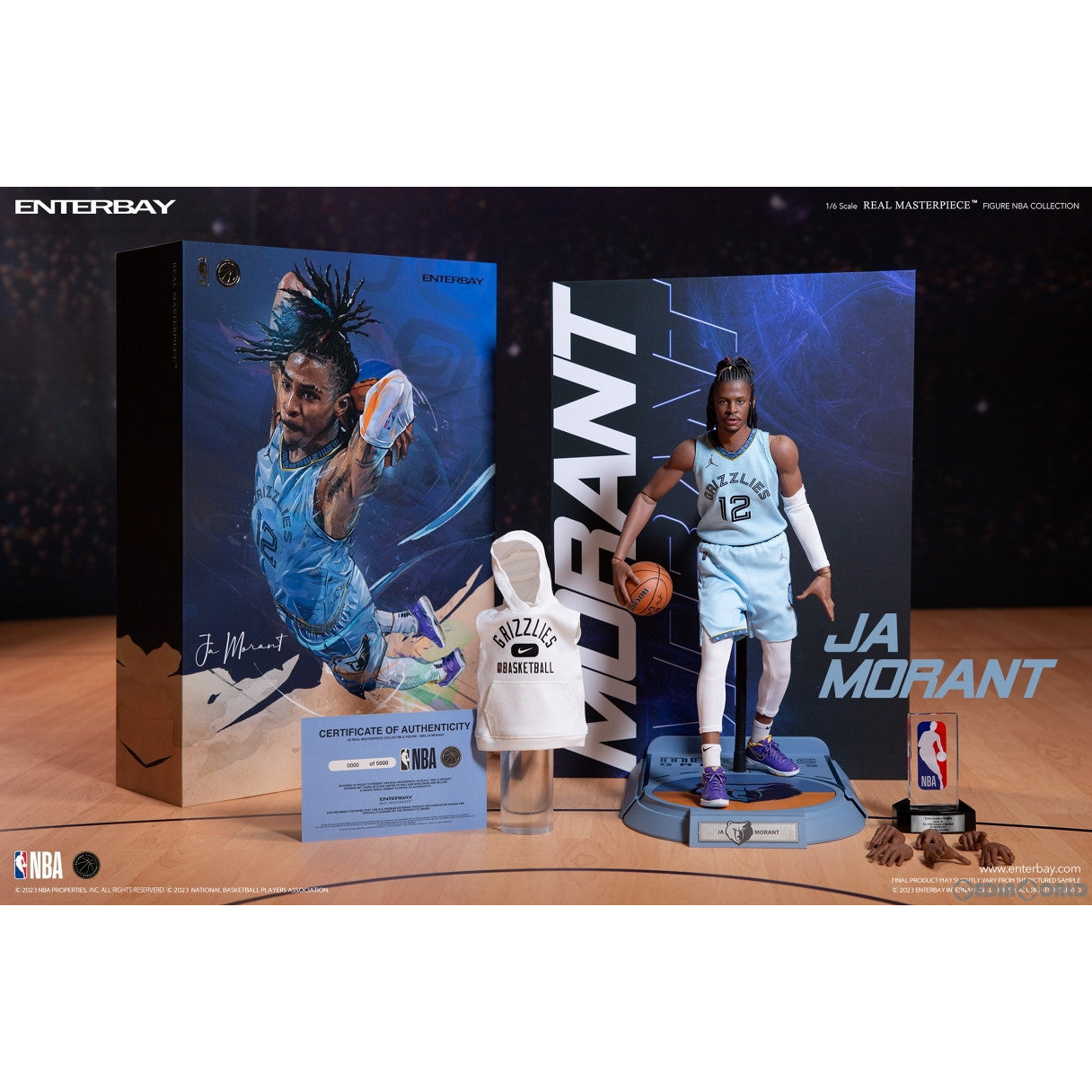 【新品即納】[FIG] リアルマスターピース NBAコレクション ジャ・モラント 1/6 コレクティブル フィギュア 完成品 可動フィギュア ENTERBAY(エンターベイ) (20230630)