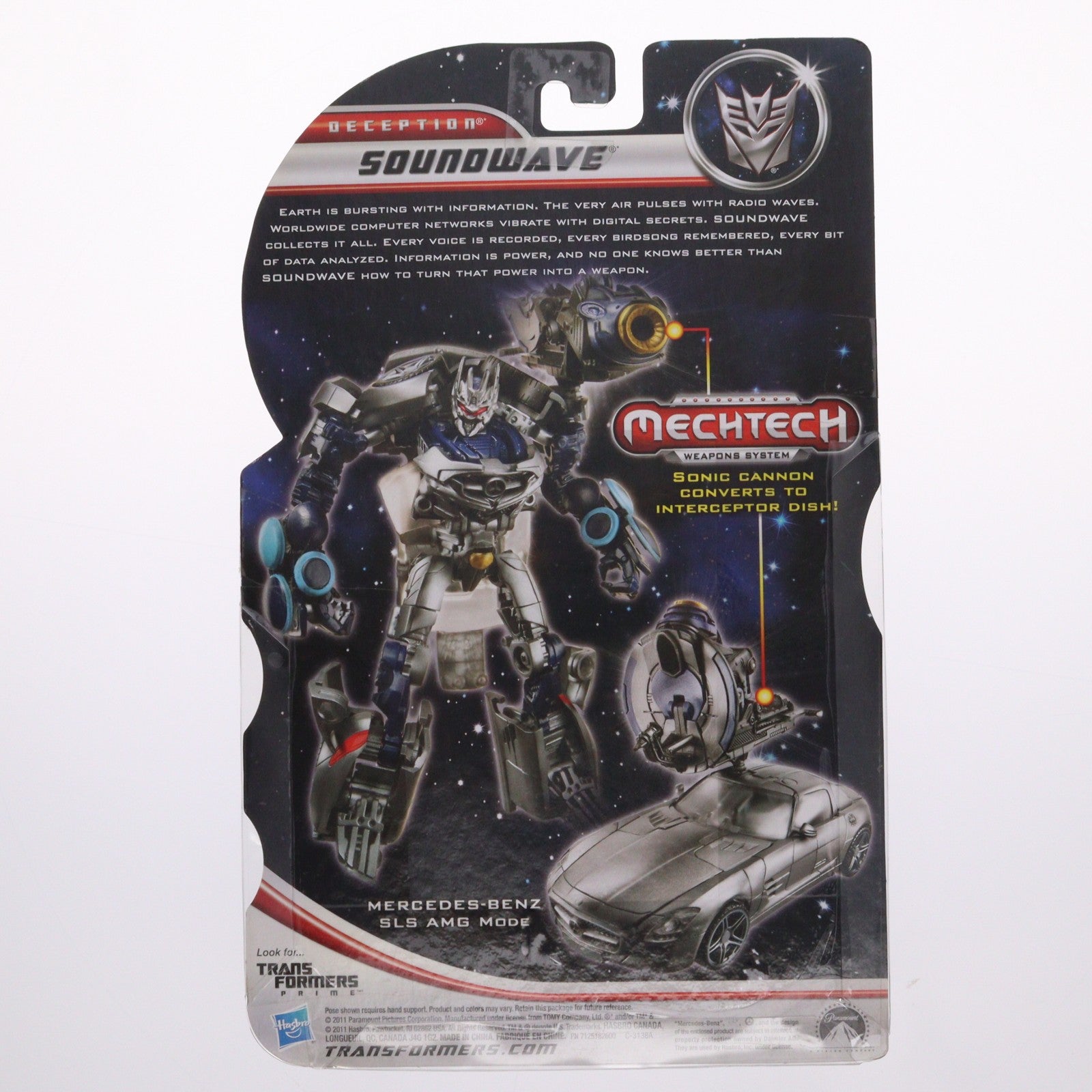 【中古即納】[TOY] トランスフォーマー ダークサイド・ムーン メックテックシリーズ デラックスクラス DD-13 サウンドウェーブ 完成トイ タカラトミー(20111217)