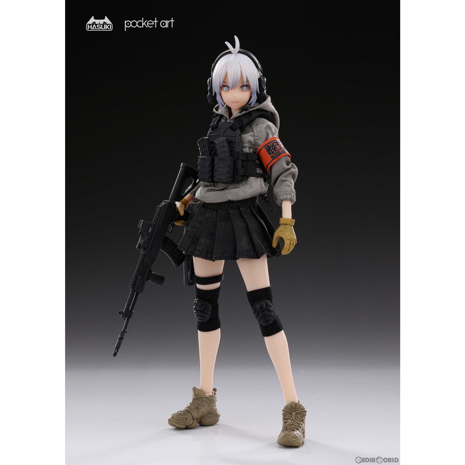 【新品即納】[FIG] POCKET ART SERIES PA003 波部サーシャ(はべさーしゃ) 1/12 完成品 可動フィギュア HASUKI(ハスキ) (20230930)