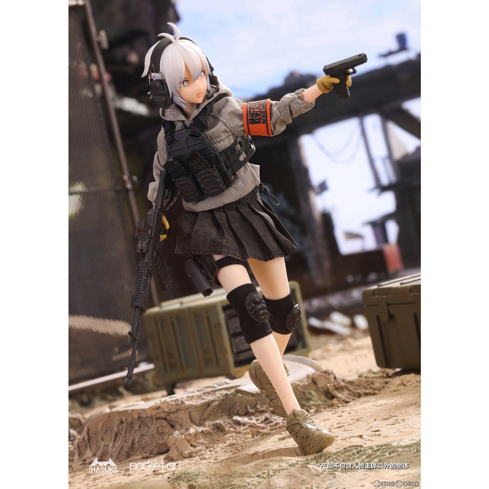 【新品即納】[FIG] POCKET ART SERIES PA003 波部サーシャ(はべさーしゃ) 1/12 完成品 可動フィギュア HASUKI(ハスキ) (20230930)